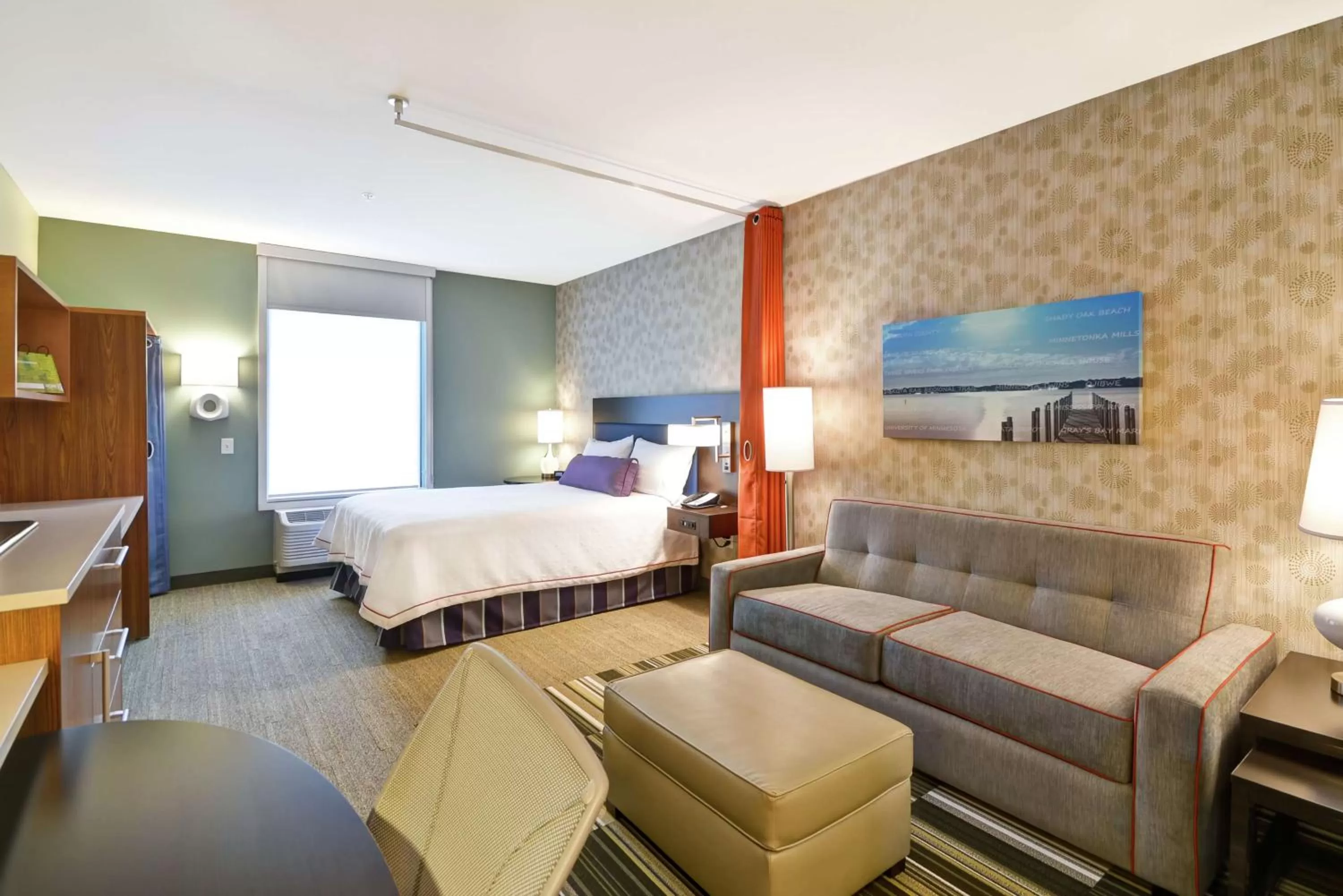 Bedroom, Bed in Home2 Suites By Hilton Minneapolis-Eden Prairie