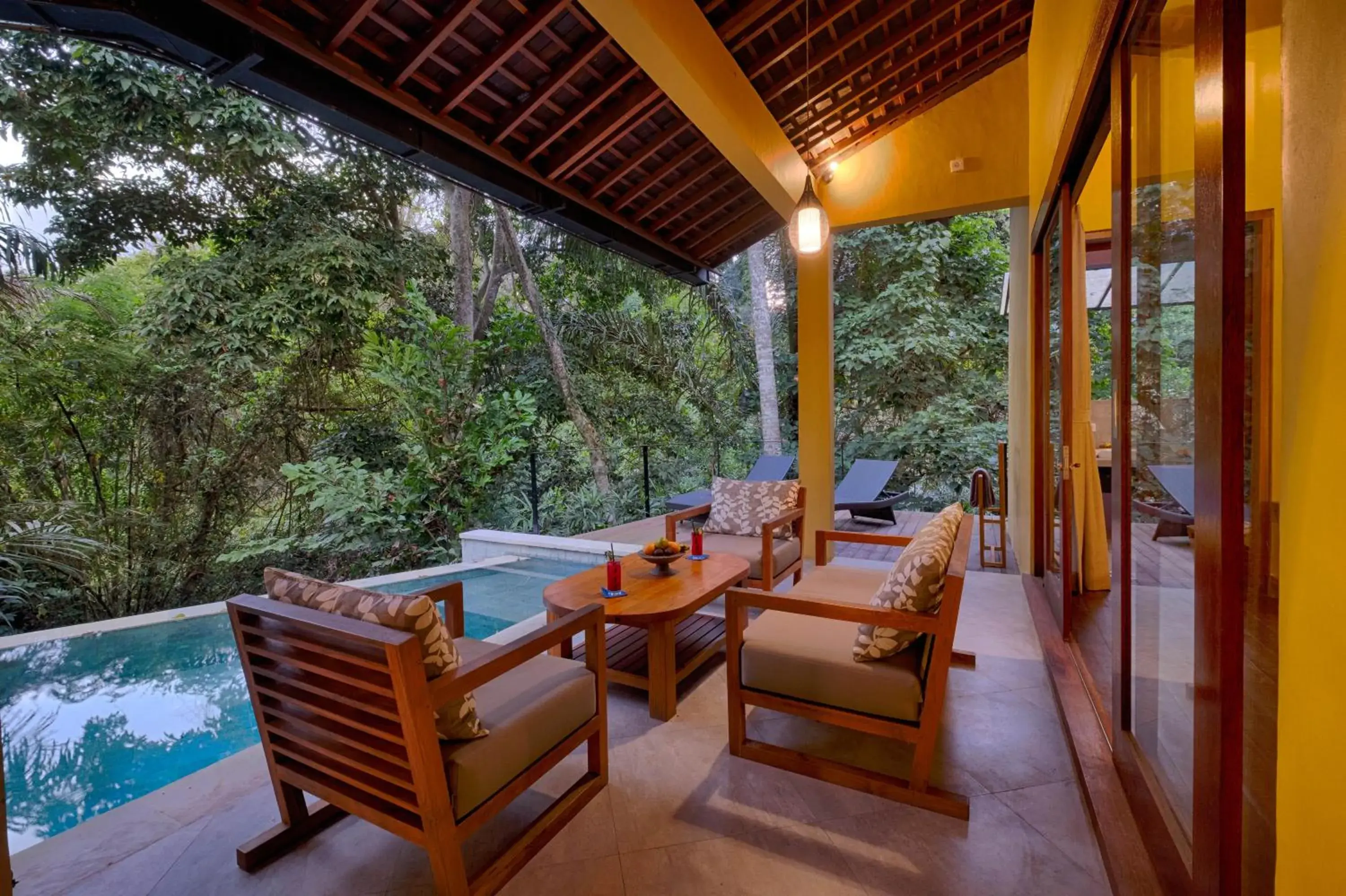 Balcony/Terrace in Samkhya Villa Ubud