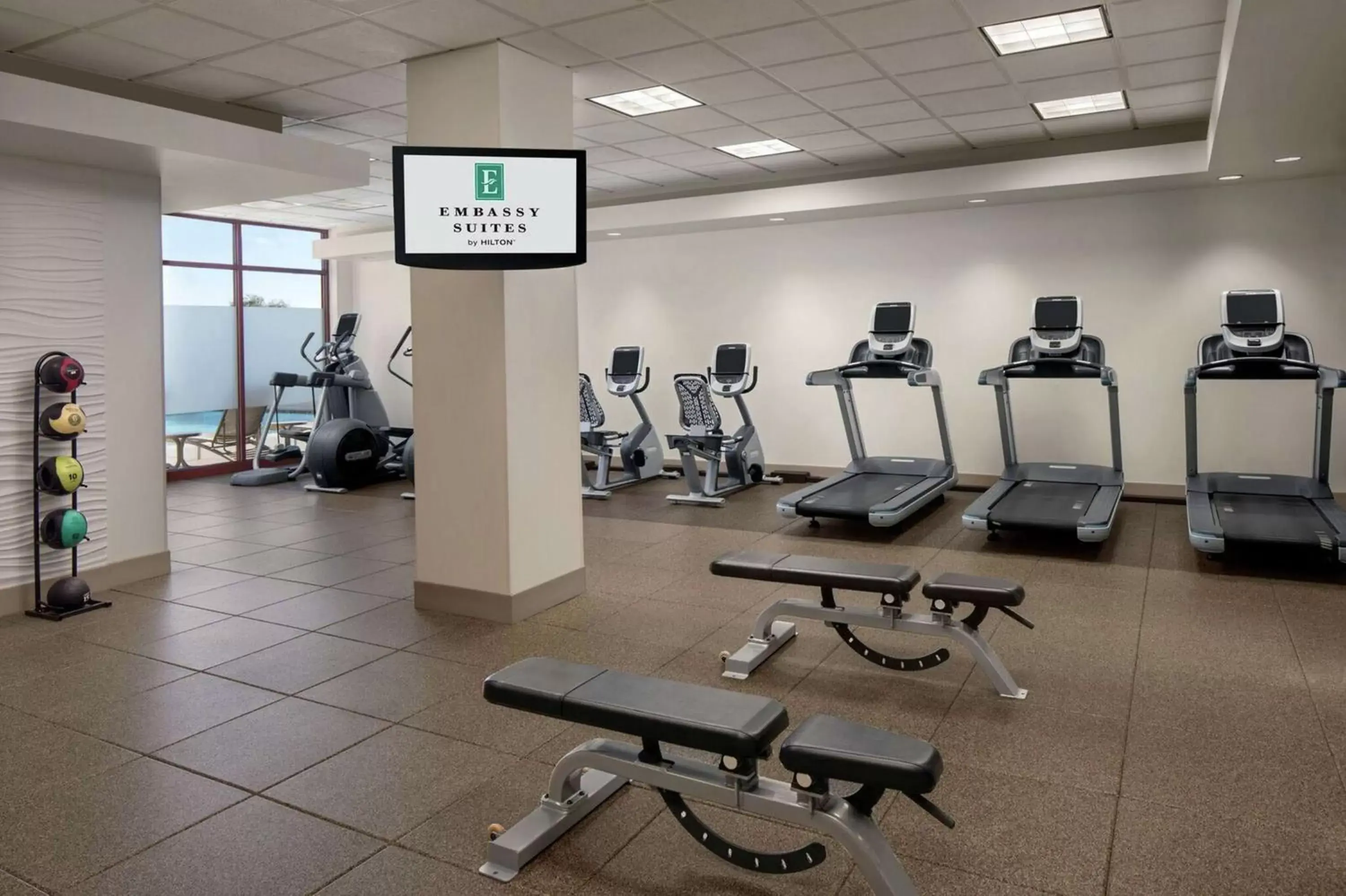 Fitness centre/facilities, Fitness Center/Facilities in Embassy Suites by Hilton San Marcos Hotel Conference Center