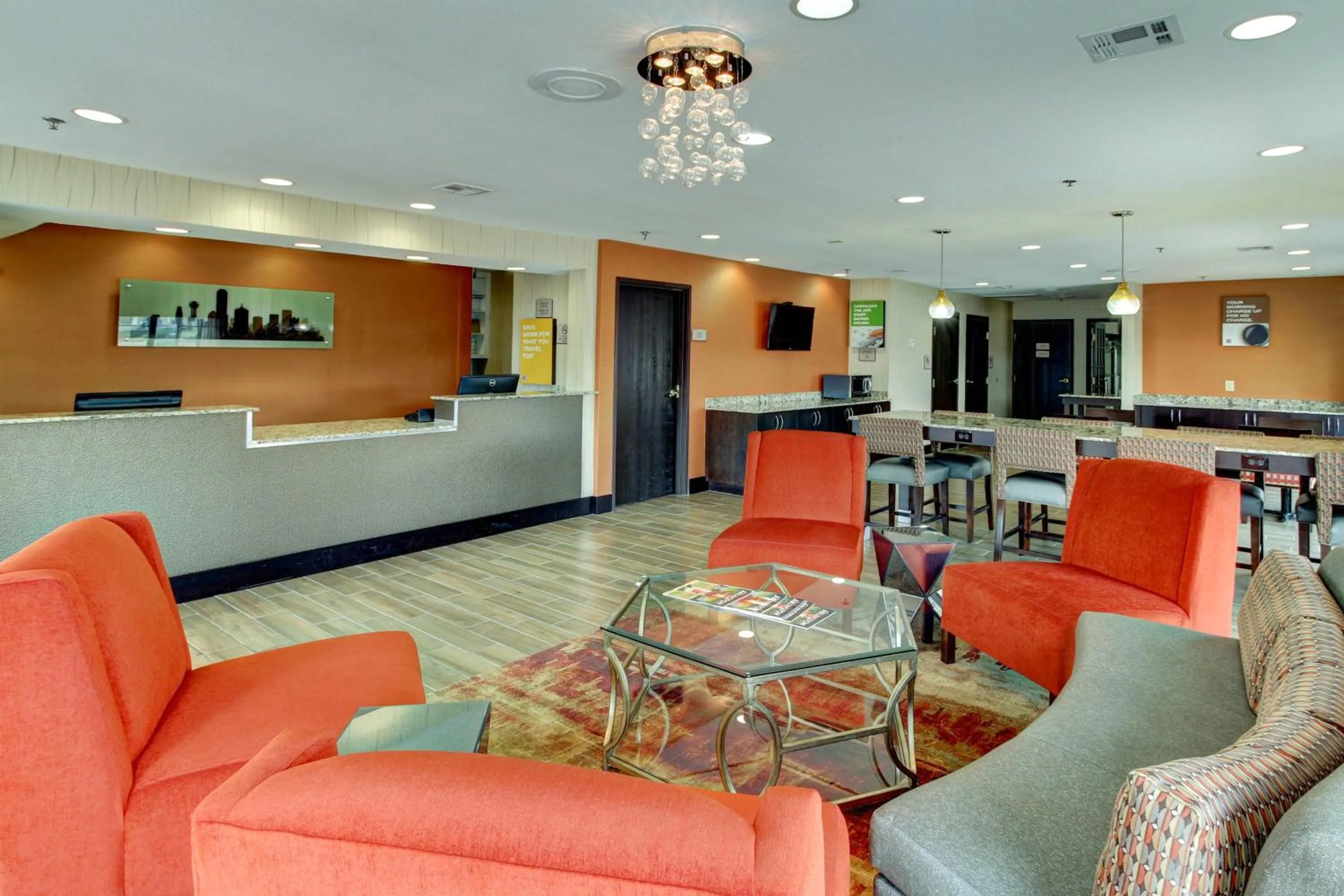 Lobby or reception in Motel 6-Arlington, TX