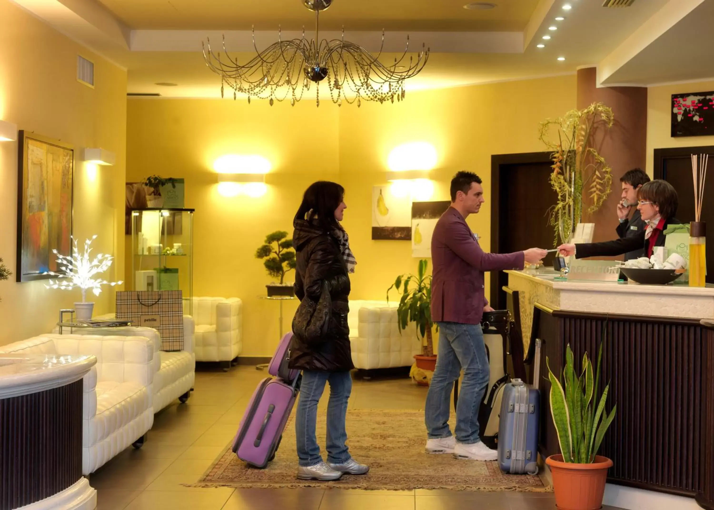 Lobby or reception in Hotel Terme Capasso