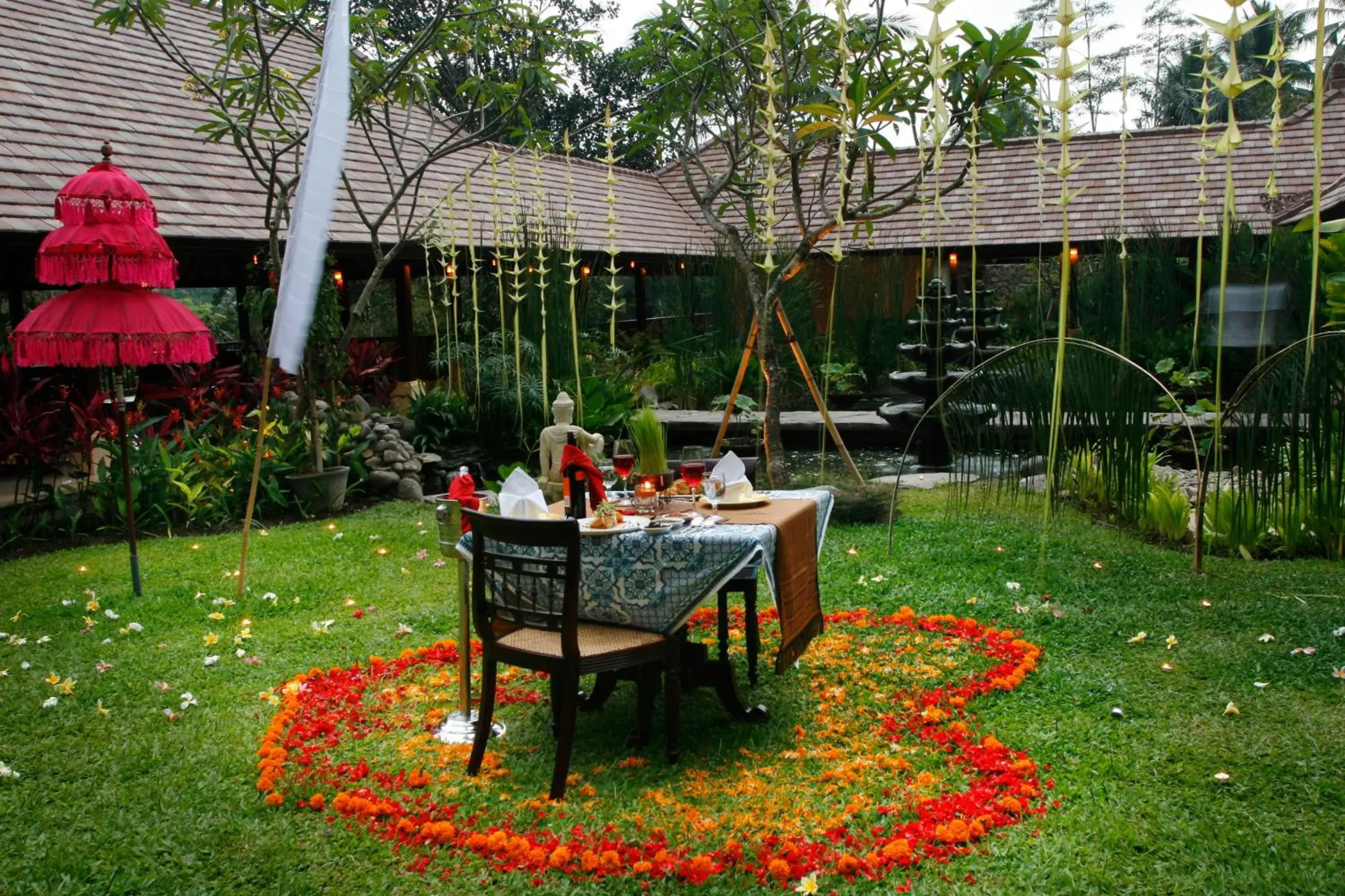 Dining area in BeingSattvaa Luxury Ubud - CHSE Certified