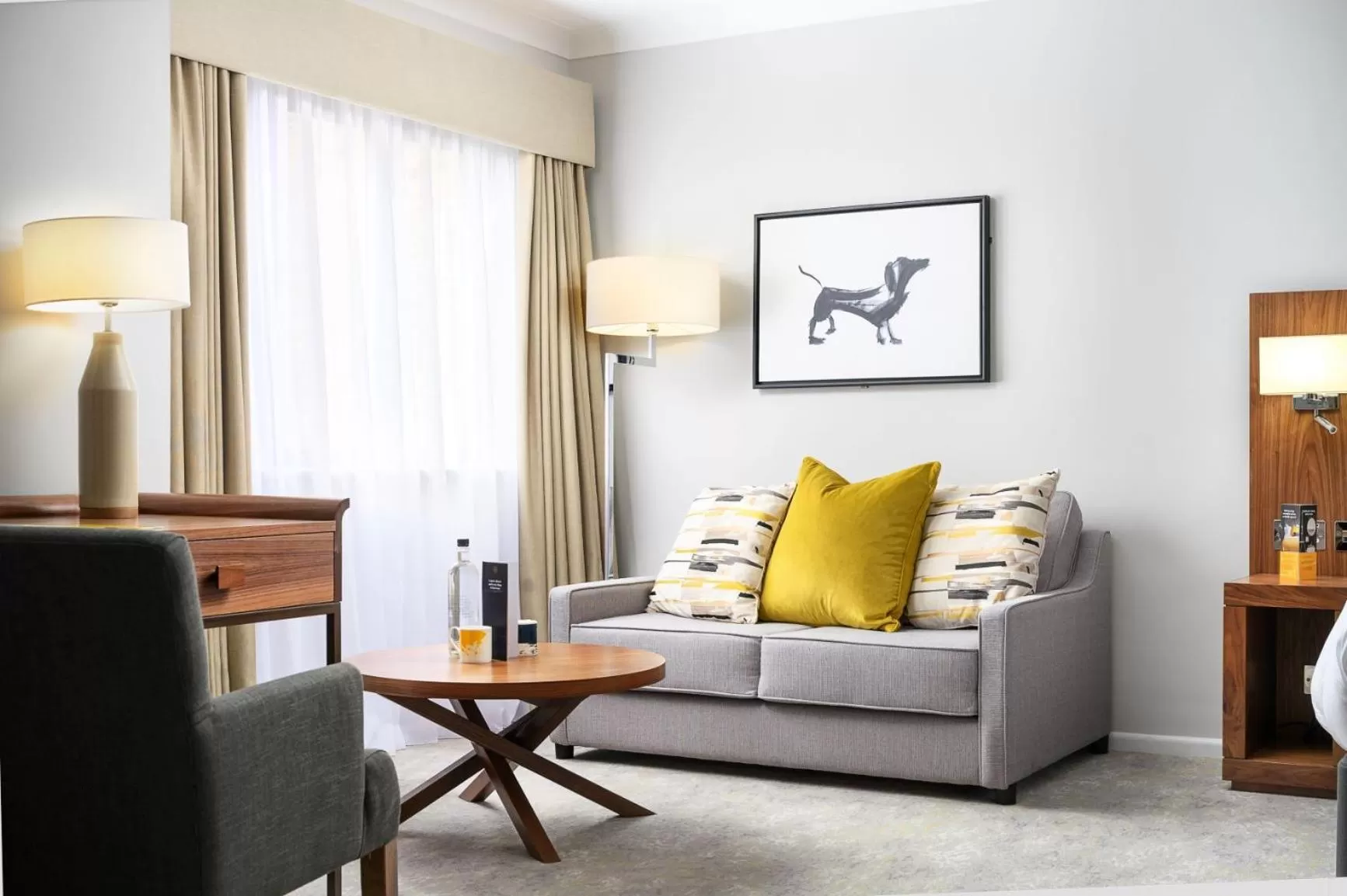 Seating area in voco Oxford Spires by IHG