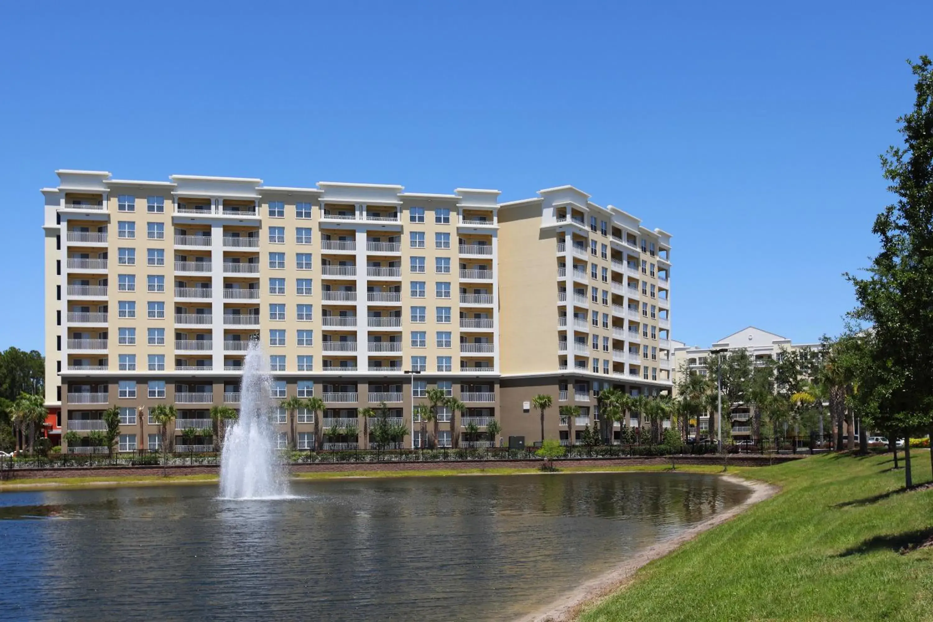 Patio, Property Building in Vacation Village at Parkway