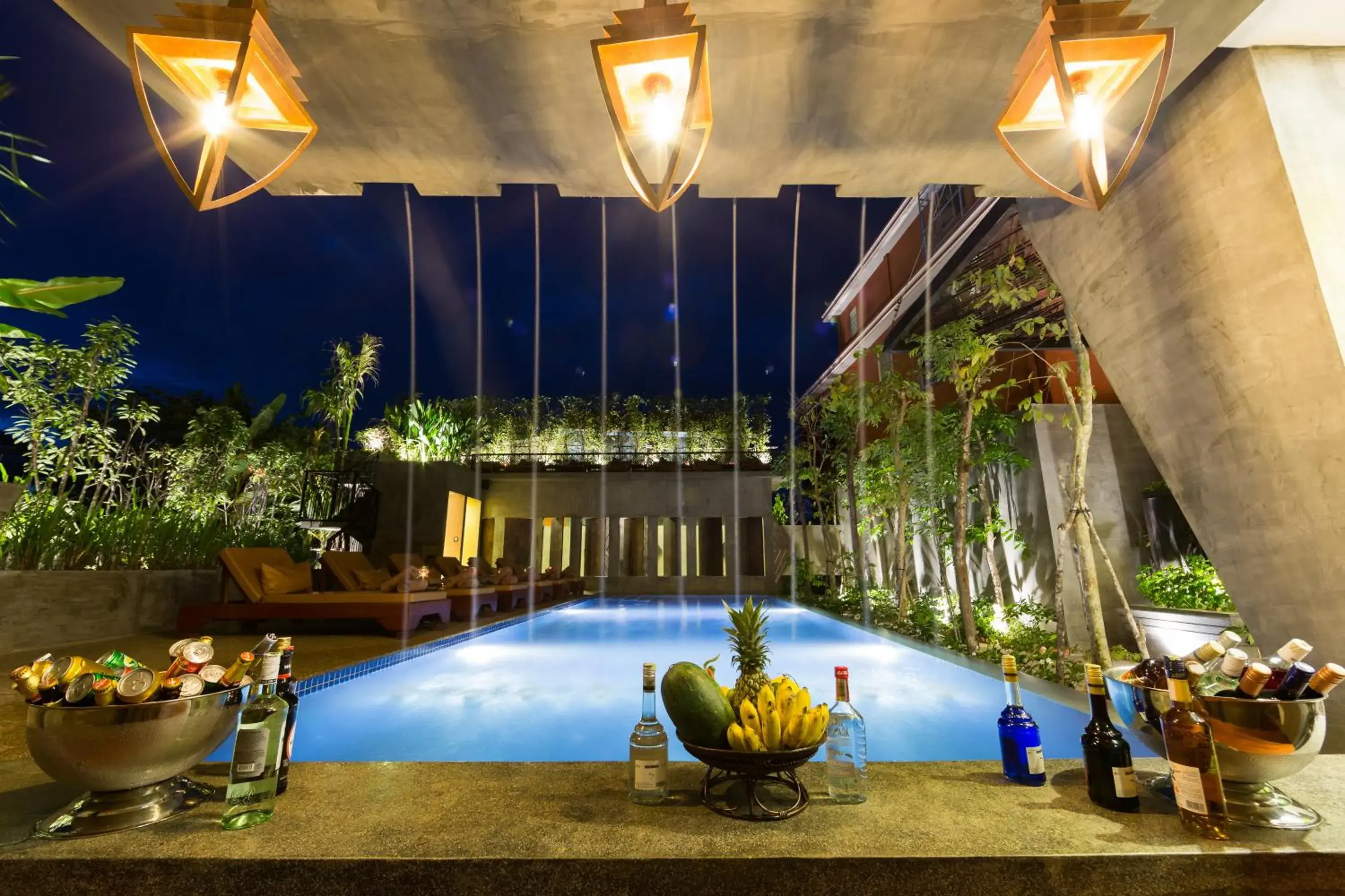 Garden, Swimming Pool in Golden Temple Villa