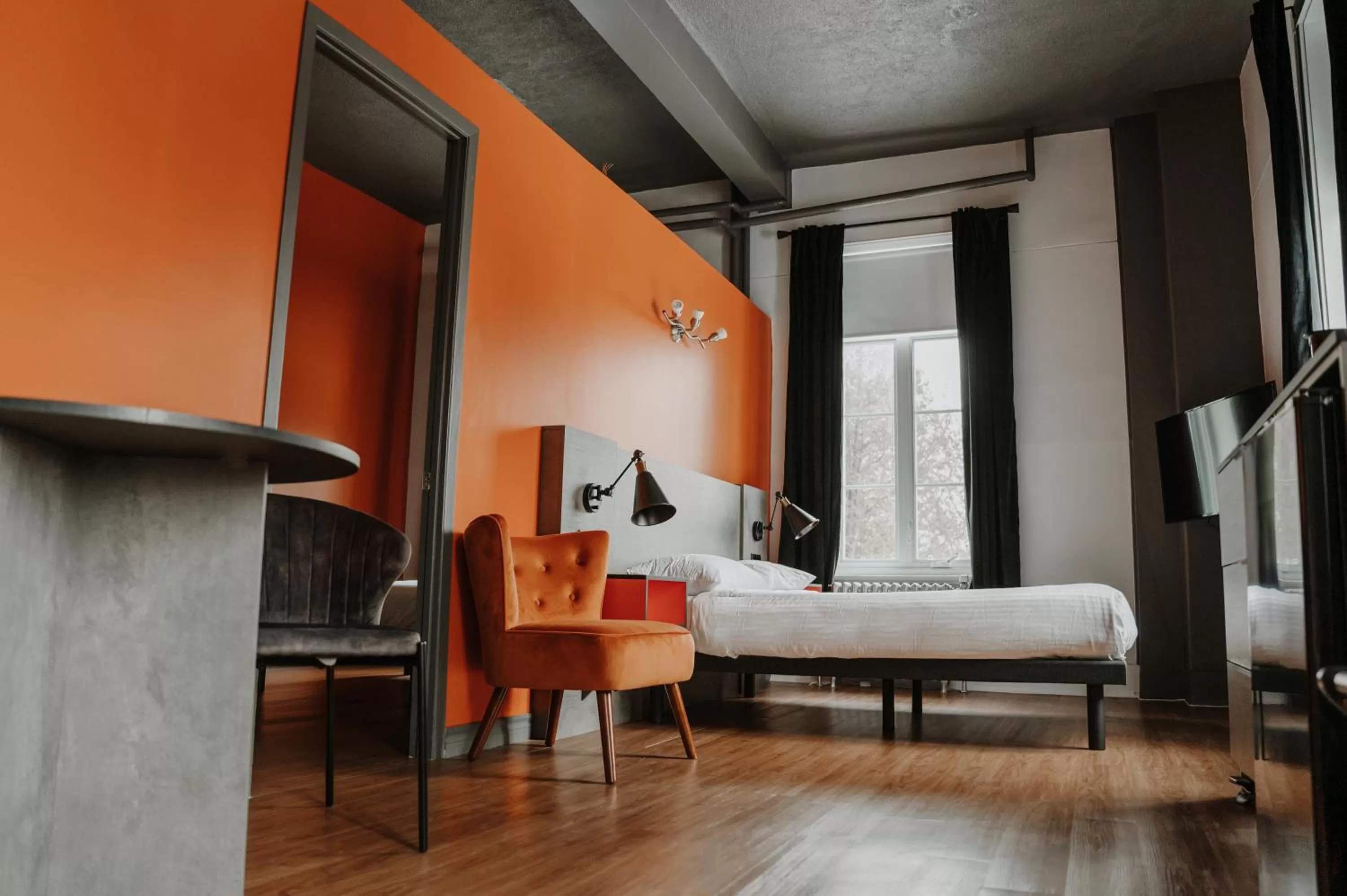 Bed in Hotel Historique et Manoir Route 66