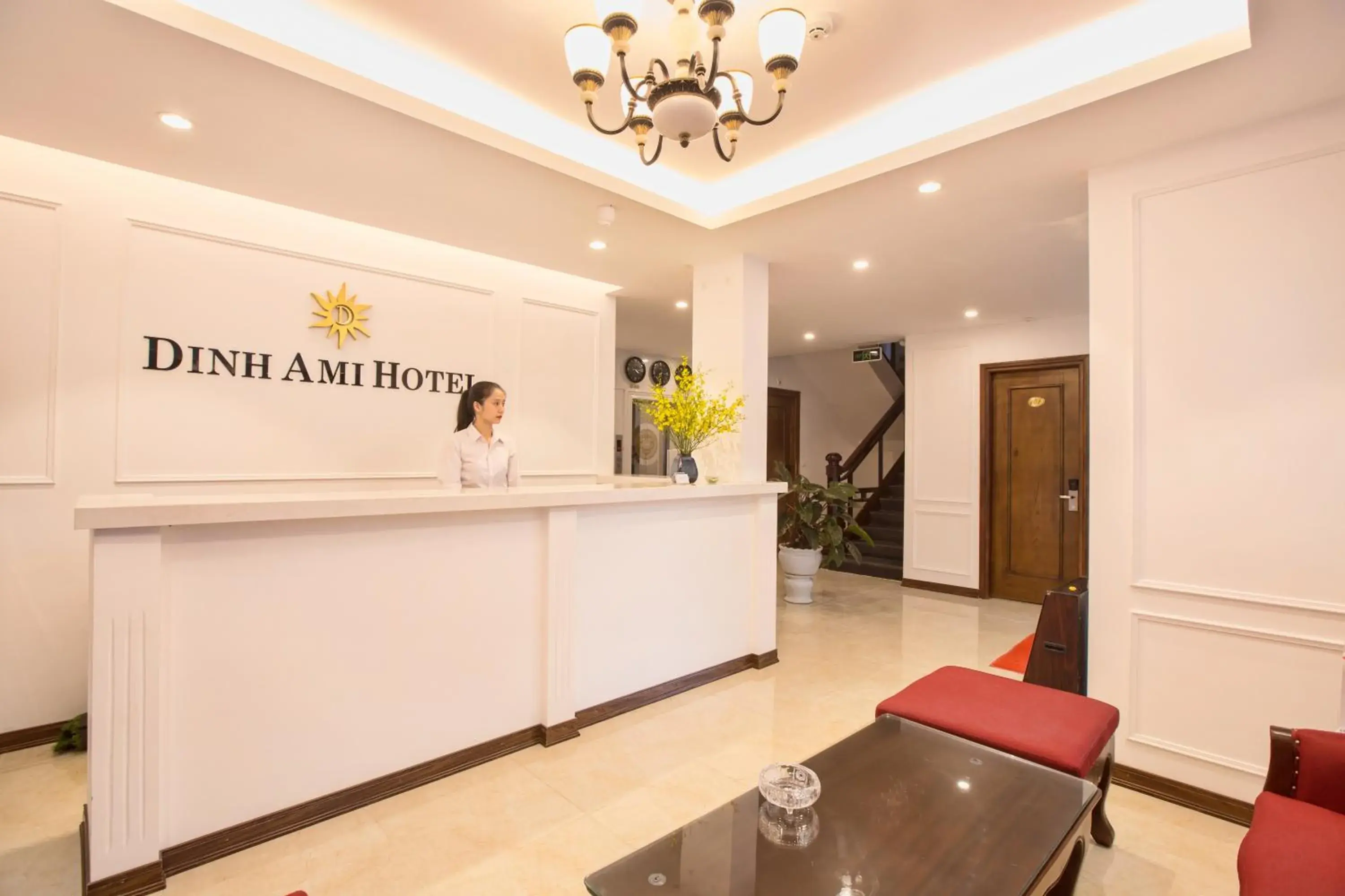 Restaurant/places to eat, Lobby/Reception in Dinh Ami Hanoi Hotel