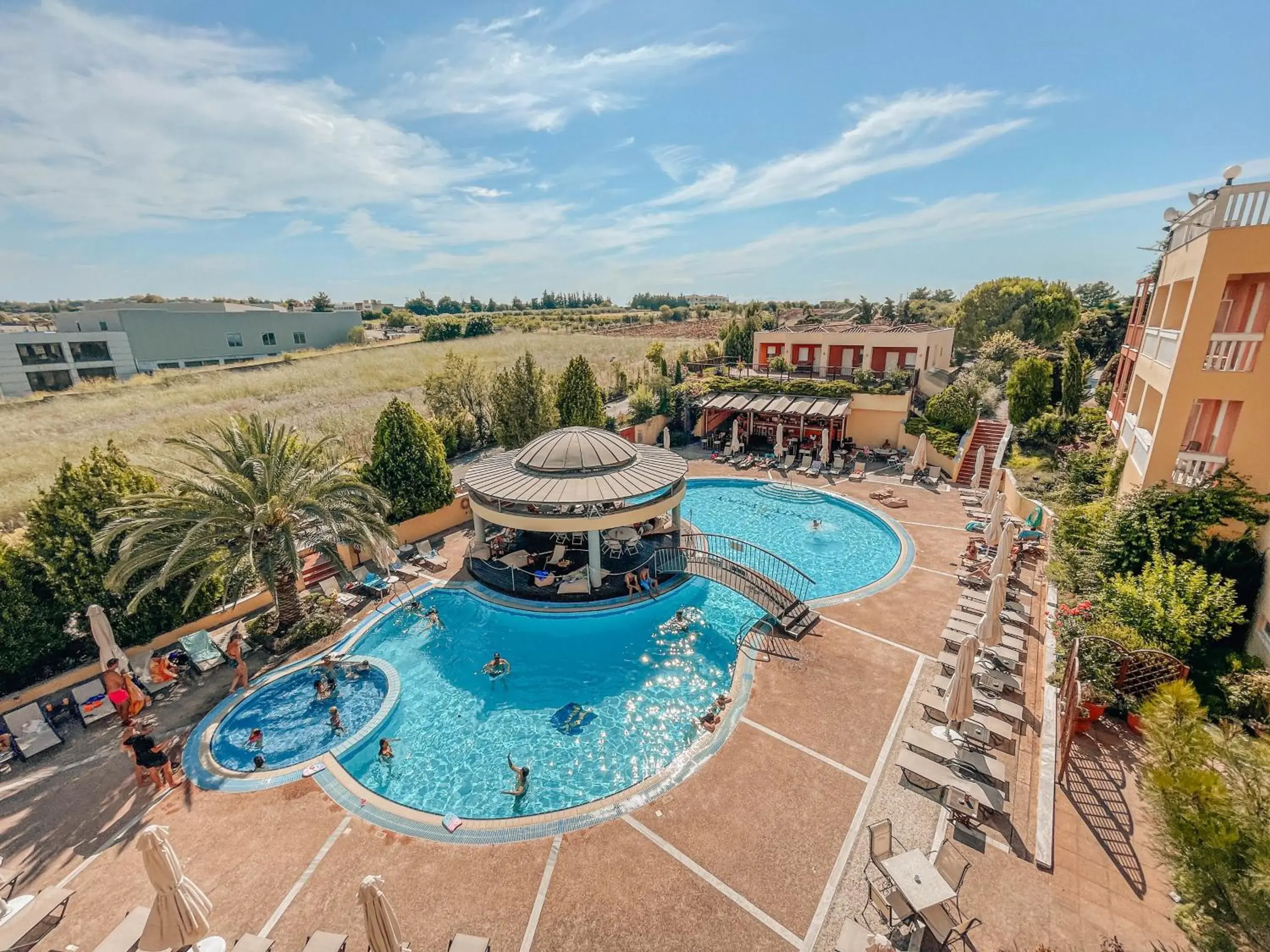 Summer, Pool View in Ambassador Hotel Thessaloniki