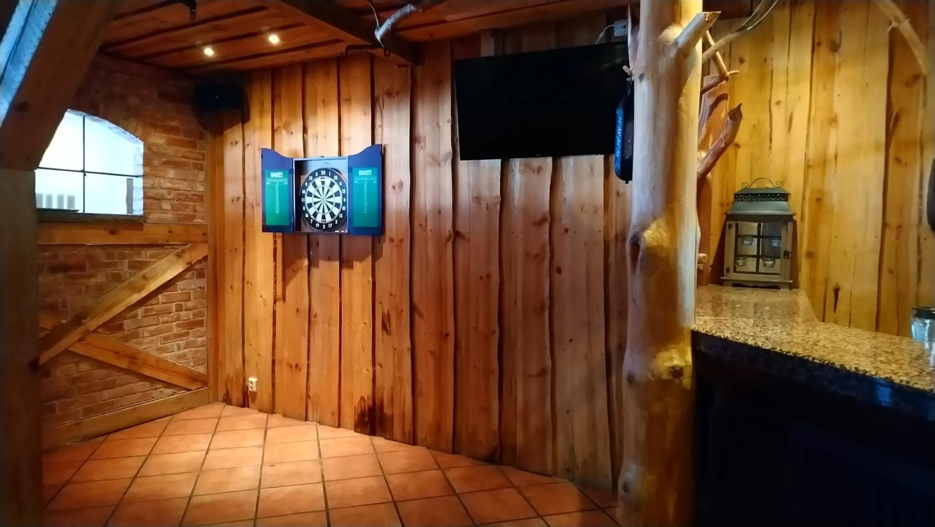 Darts, TV/Entertainment Center in Hotell Wettern