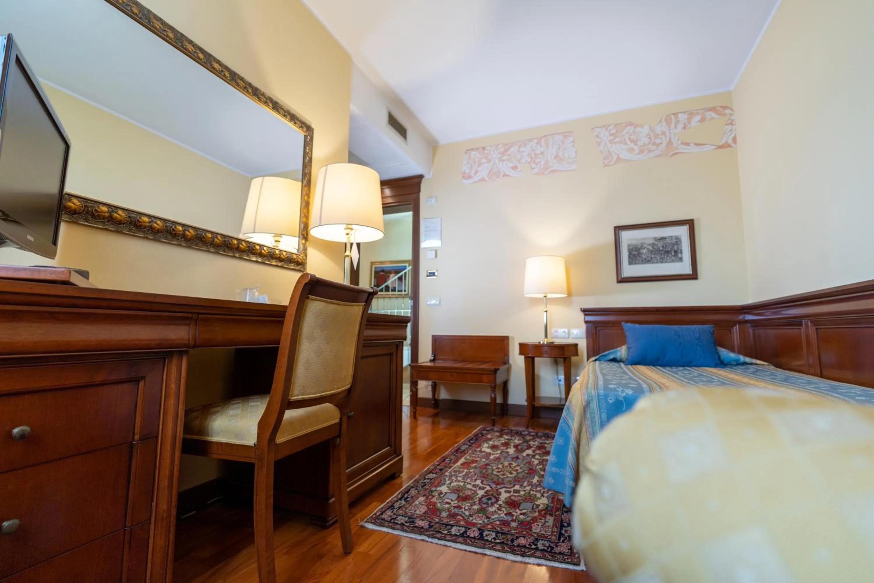 Bed in Le Muse Hotel