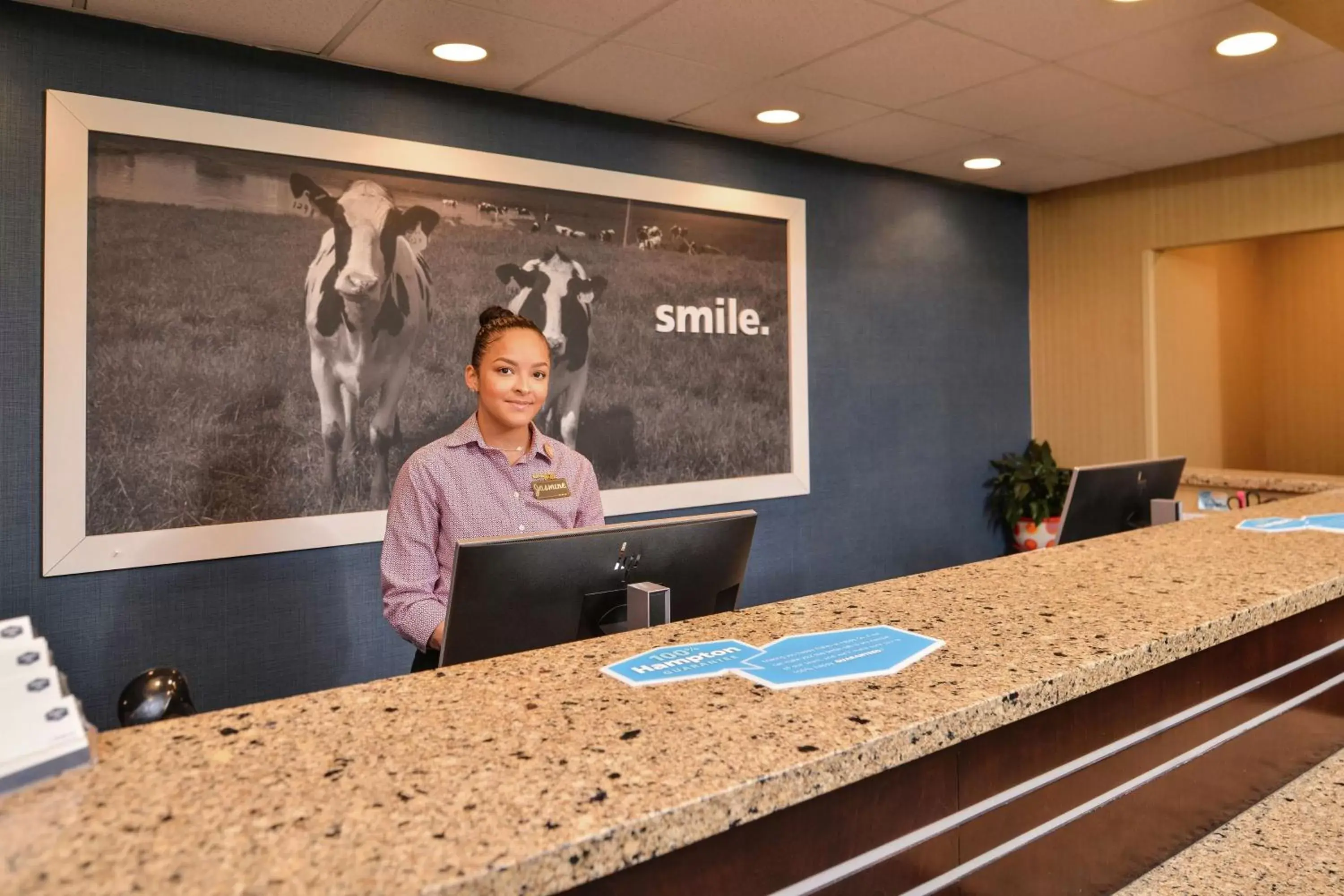 Lobby or reception in Hampton Inn Harrisonburg South