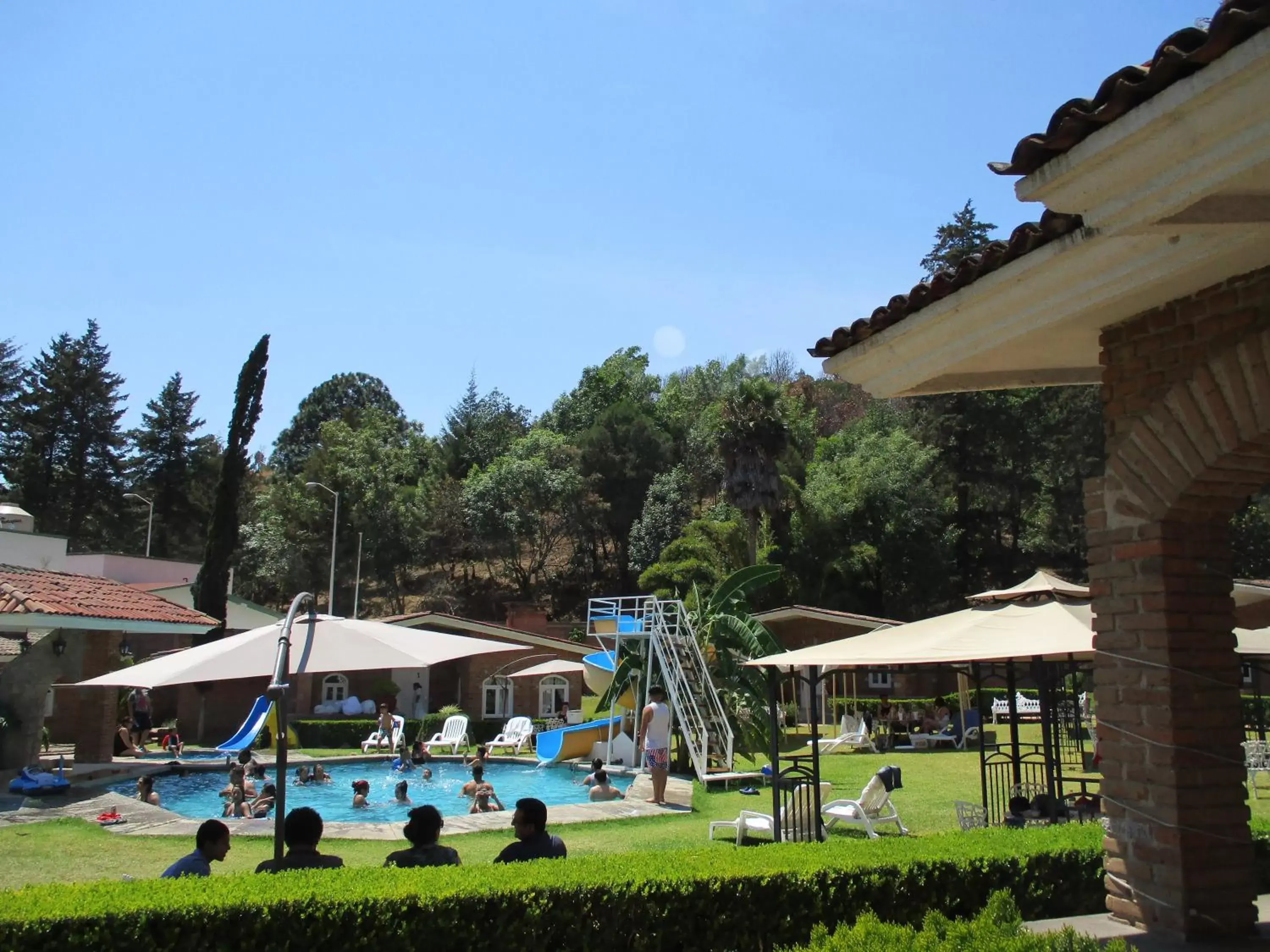 Garden view in Hotel Villa Monarca Inn