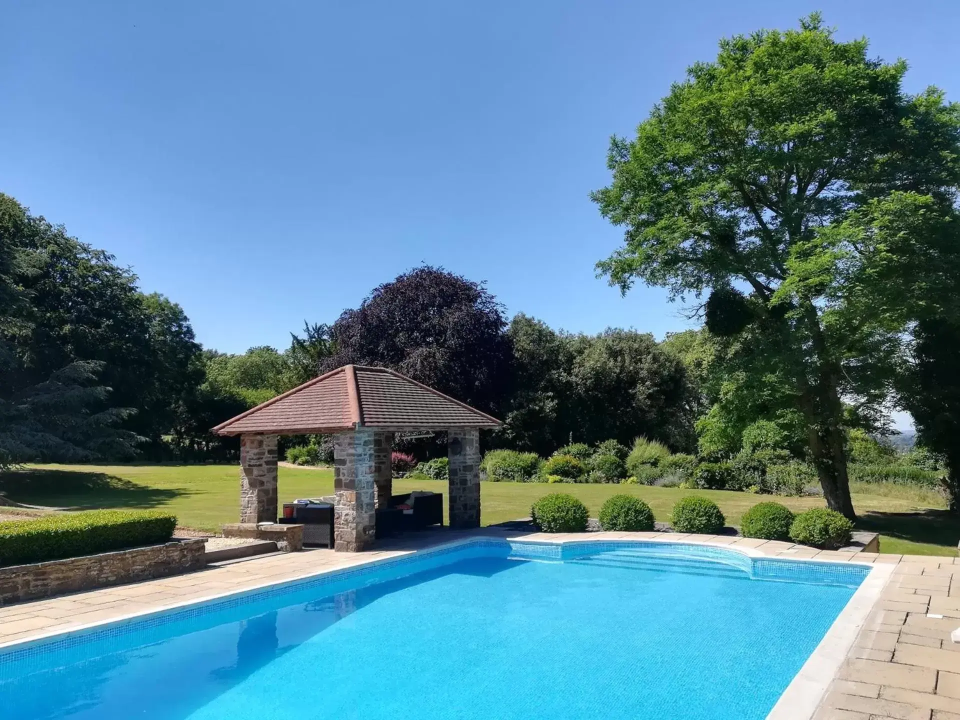 Pool view, Swimming Pool in The Den at Backwell Down