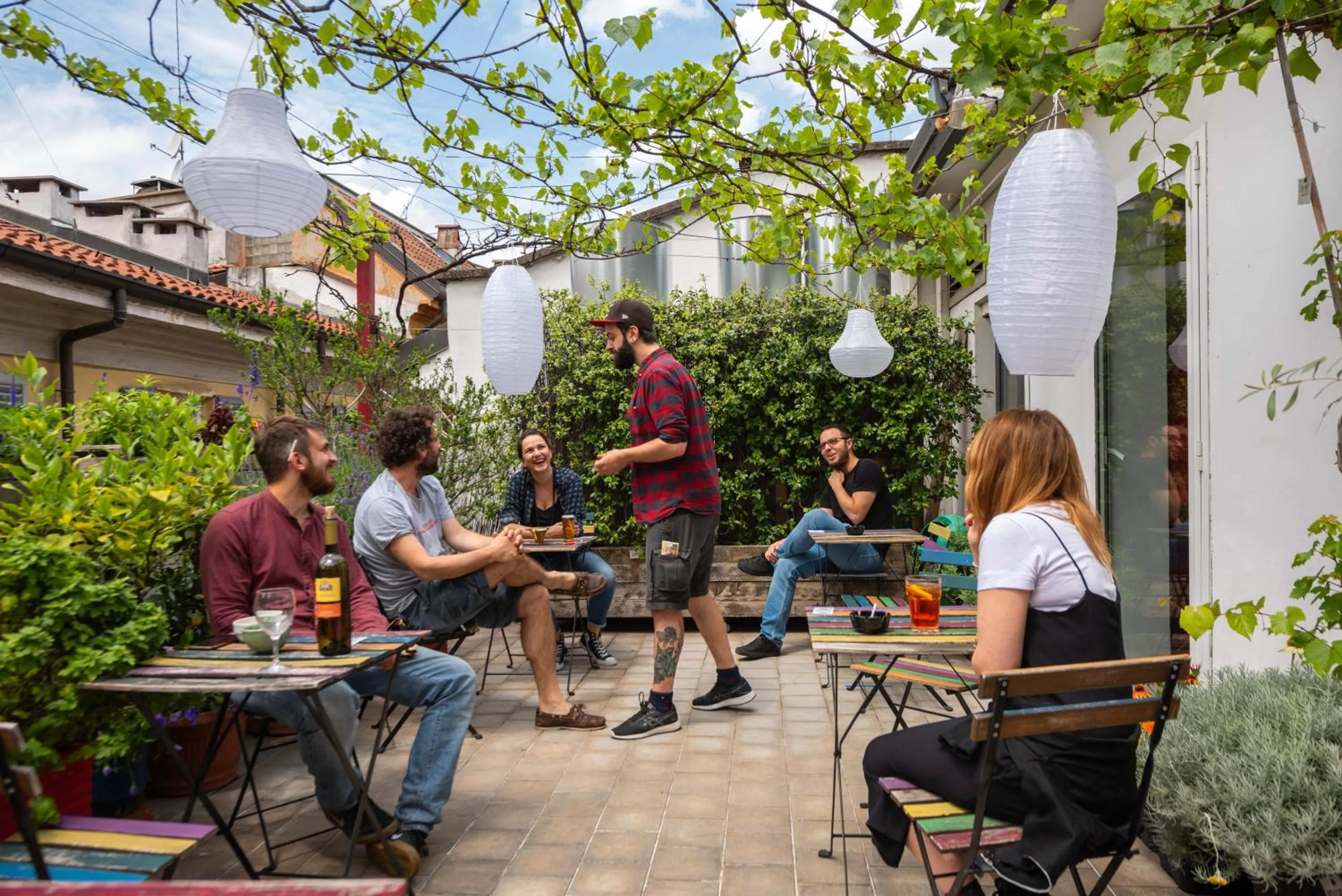 Patio in Ostello Bello Milano Duomo