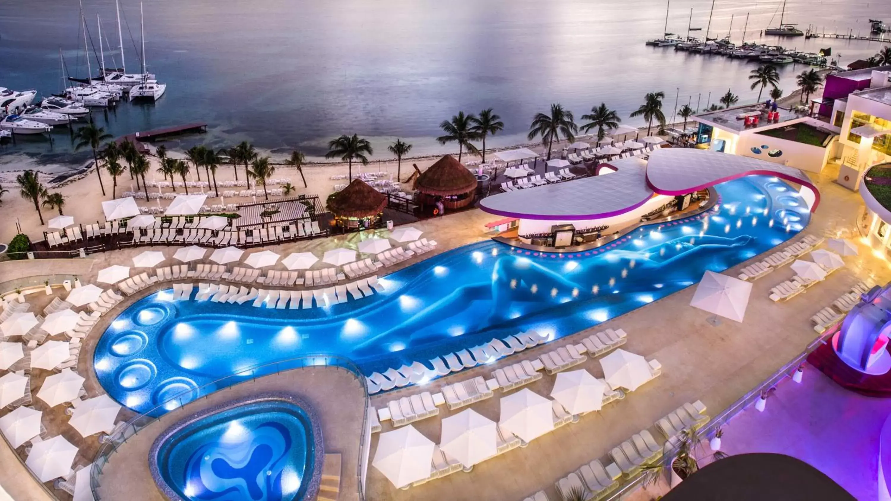 Bird's eye view, Pool View in Temptation Cancun Resort - All Inclusive - Adults Only