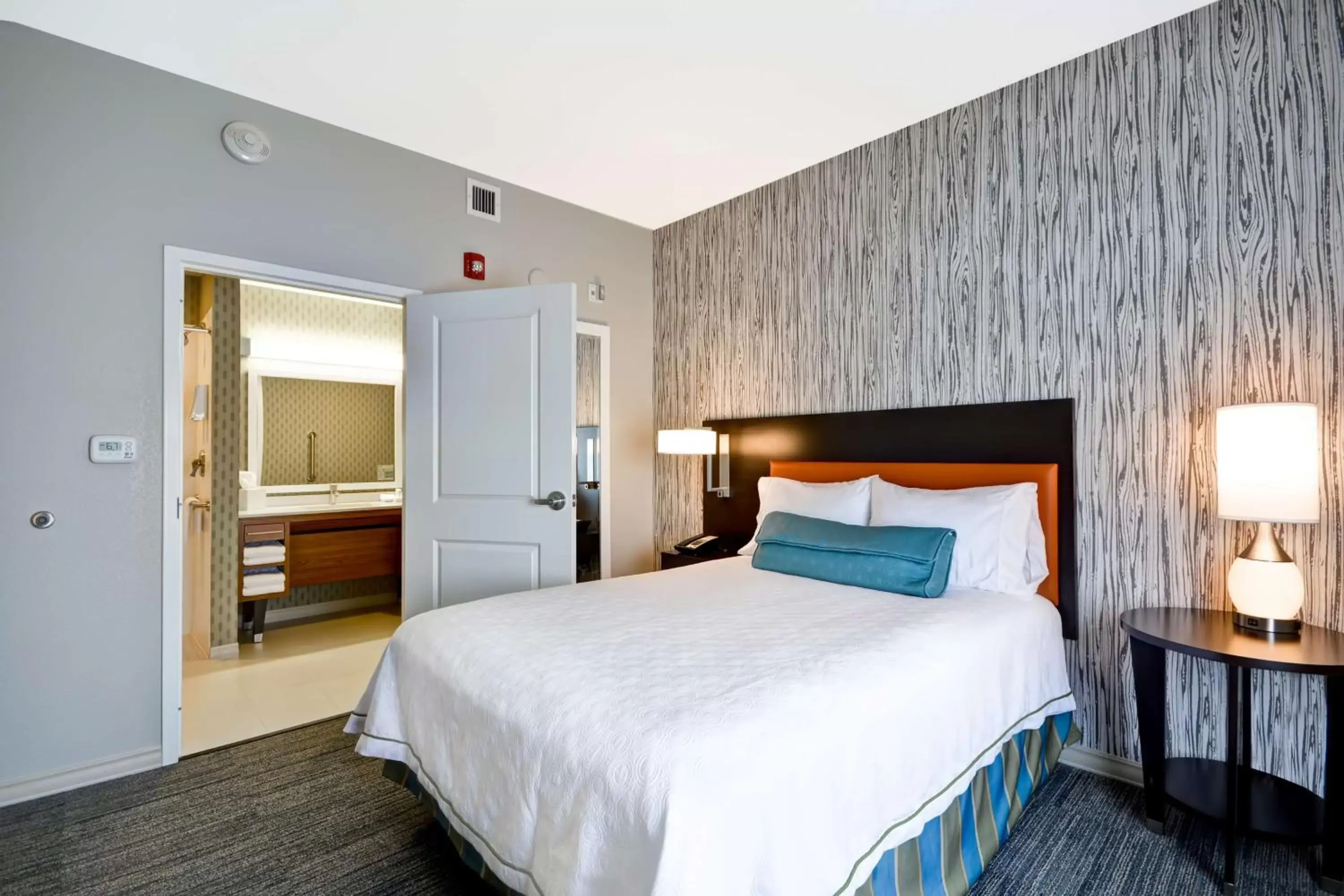 Bed in Home2 Suites By Hilton Evansville
