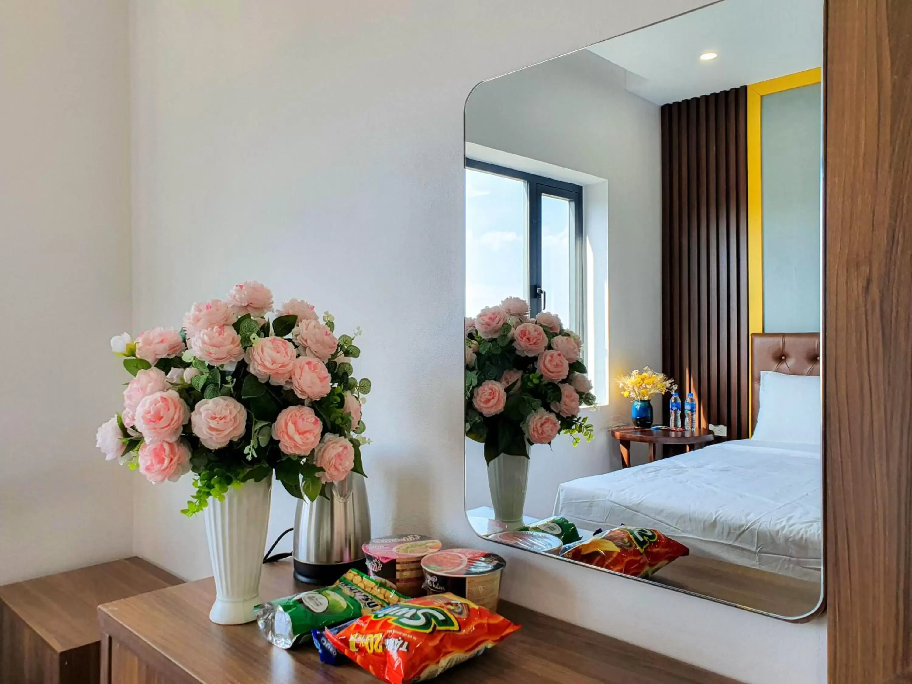 Decorative detail, Bed in MOMALI Hotel Ninh Binh Decorative detail, Bed in MOMALI Hotel Ninh Binh