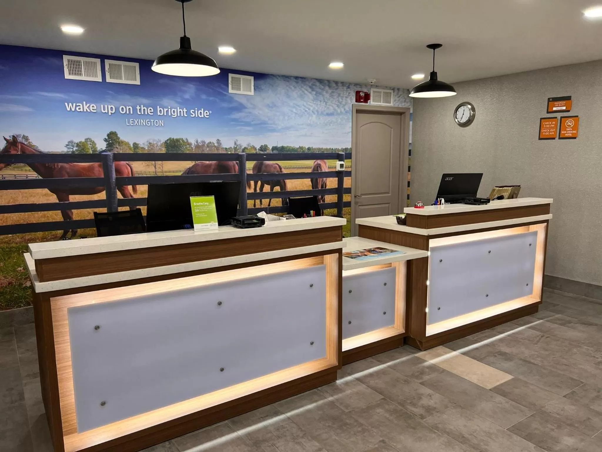 Lobby or reception in La Quinta Inn Lexington-Horse Park