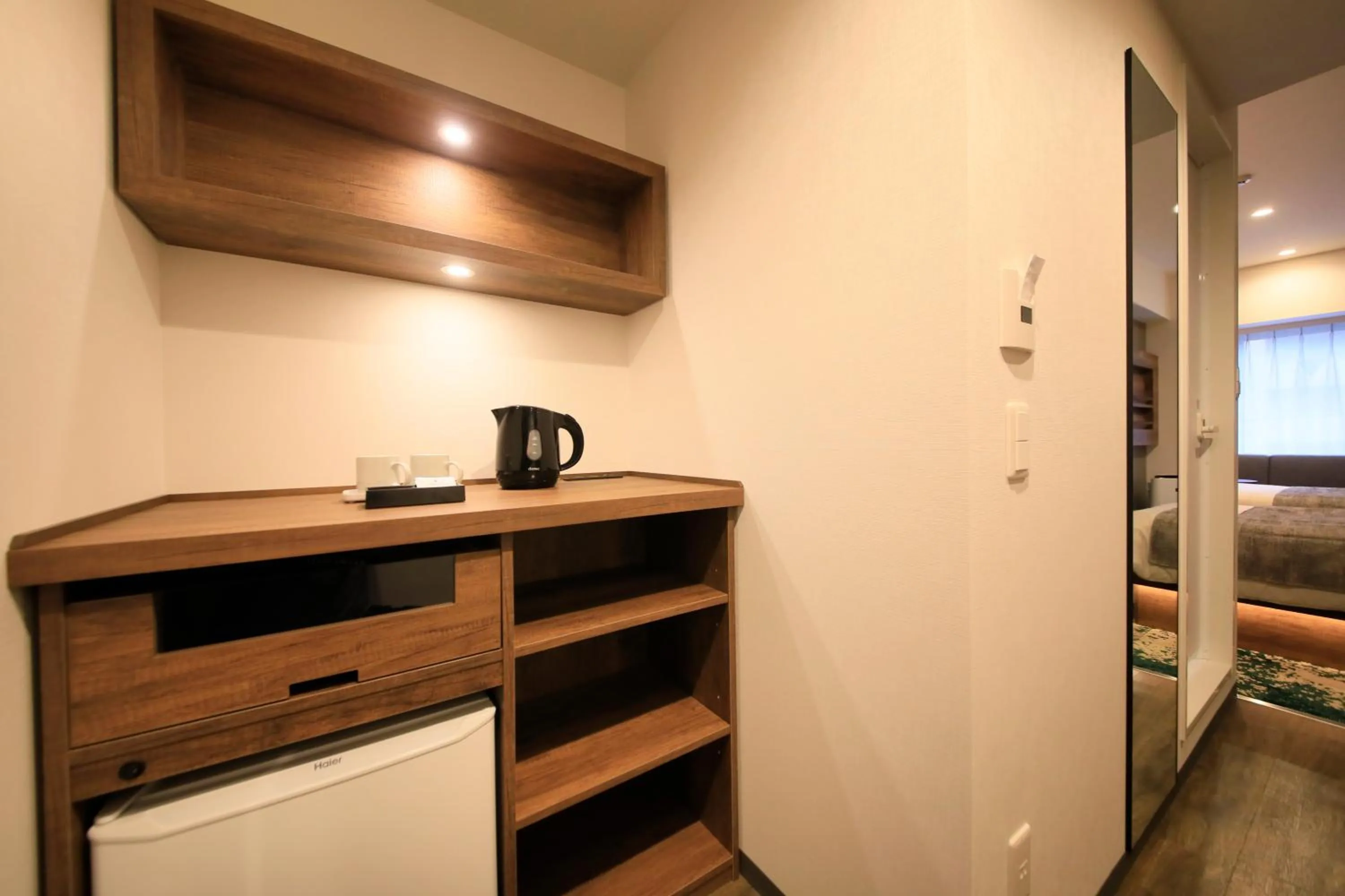 Coffee/tea facilities, Bed in Quintessa Hotel Fukuoka Tenjin Minami