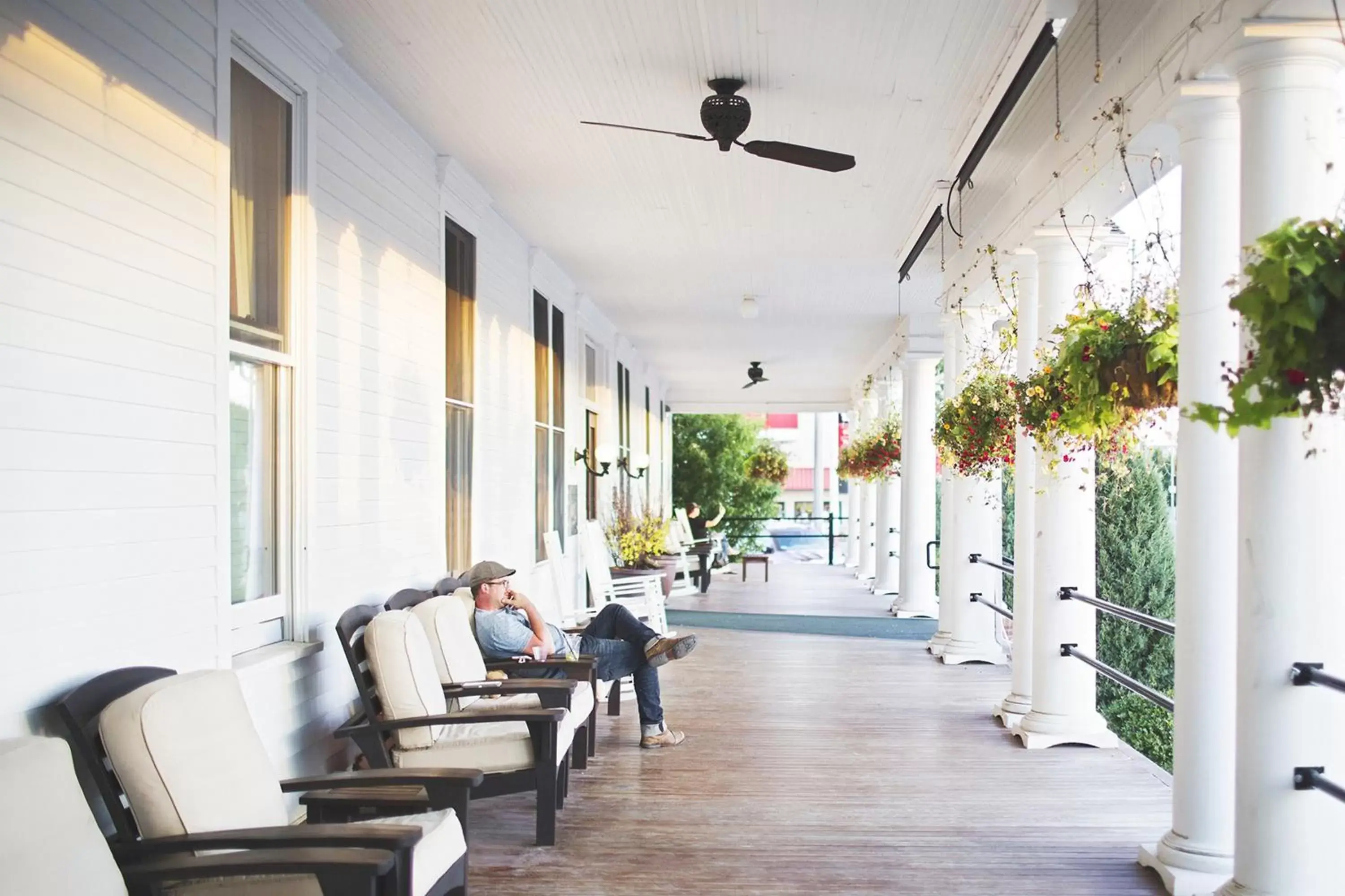 Patio in The Sacajawea Hotel