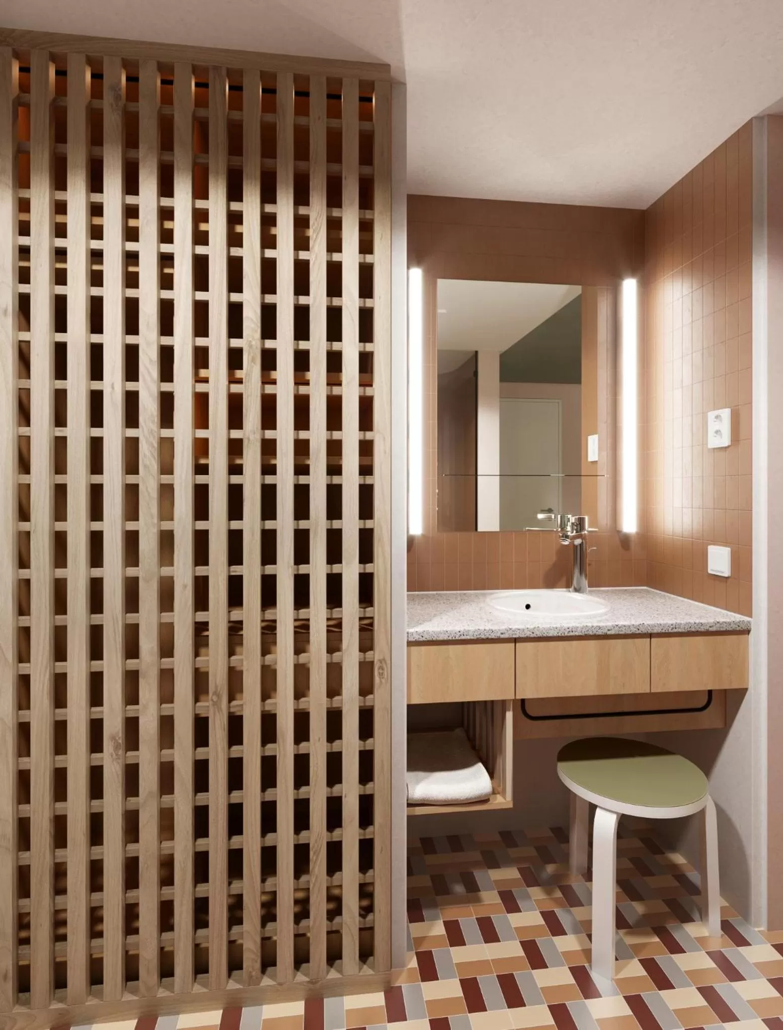 Bathroom in Hotel Helka