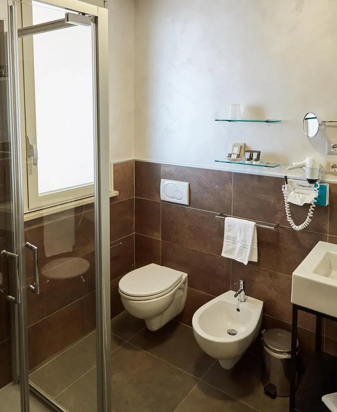 Shower, Bathroom in Bellettini Hotel