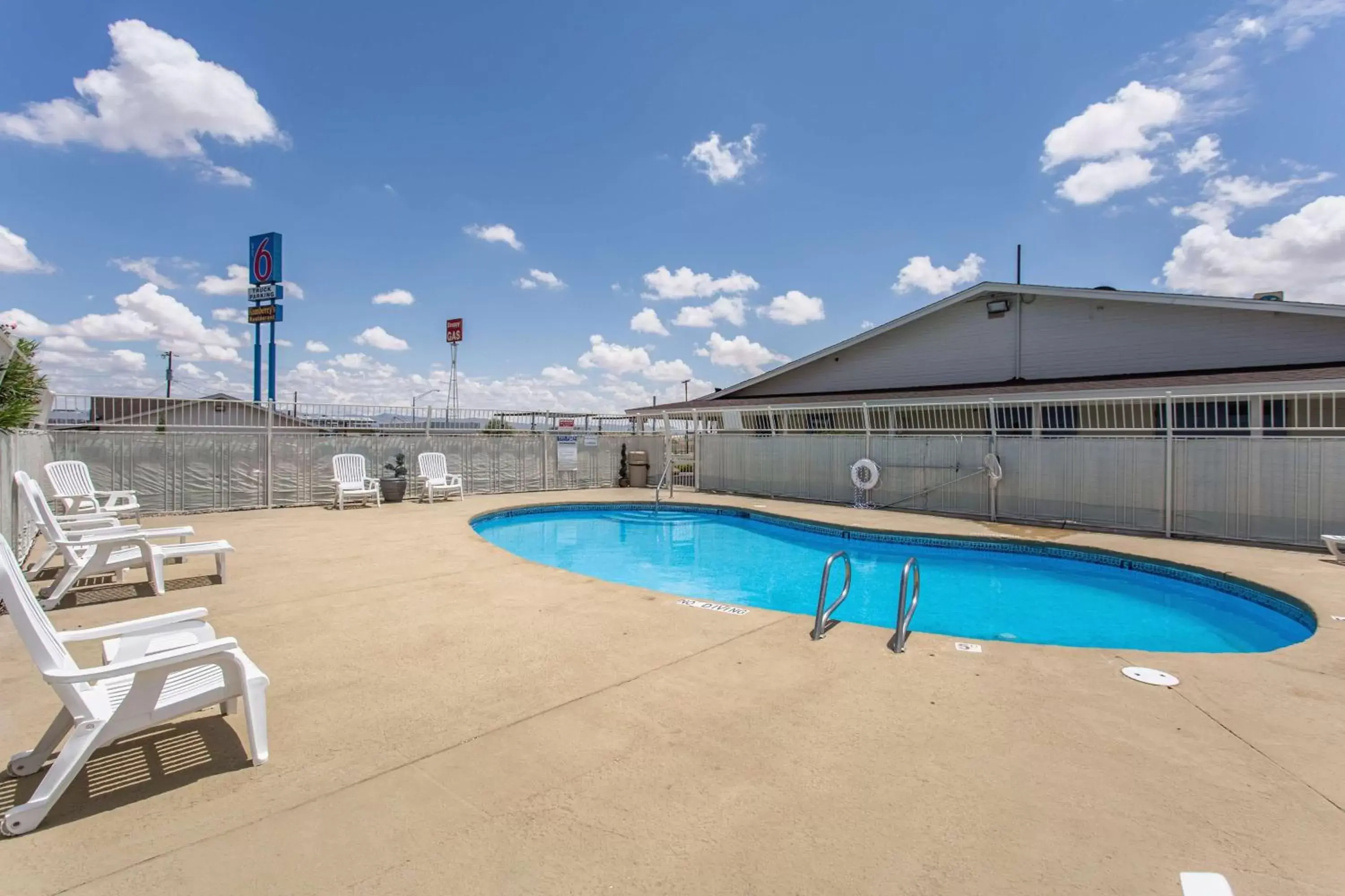 On site, Swimming Pool in Motel 6-Lordsburg, NM