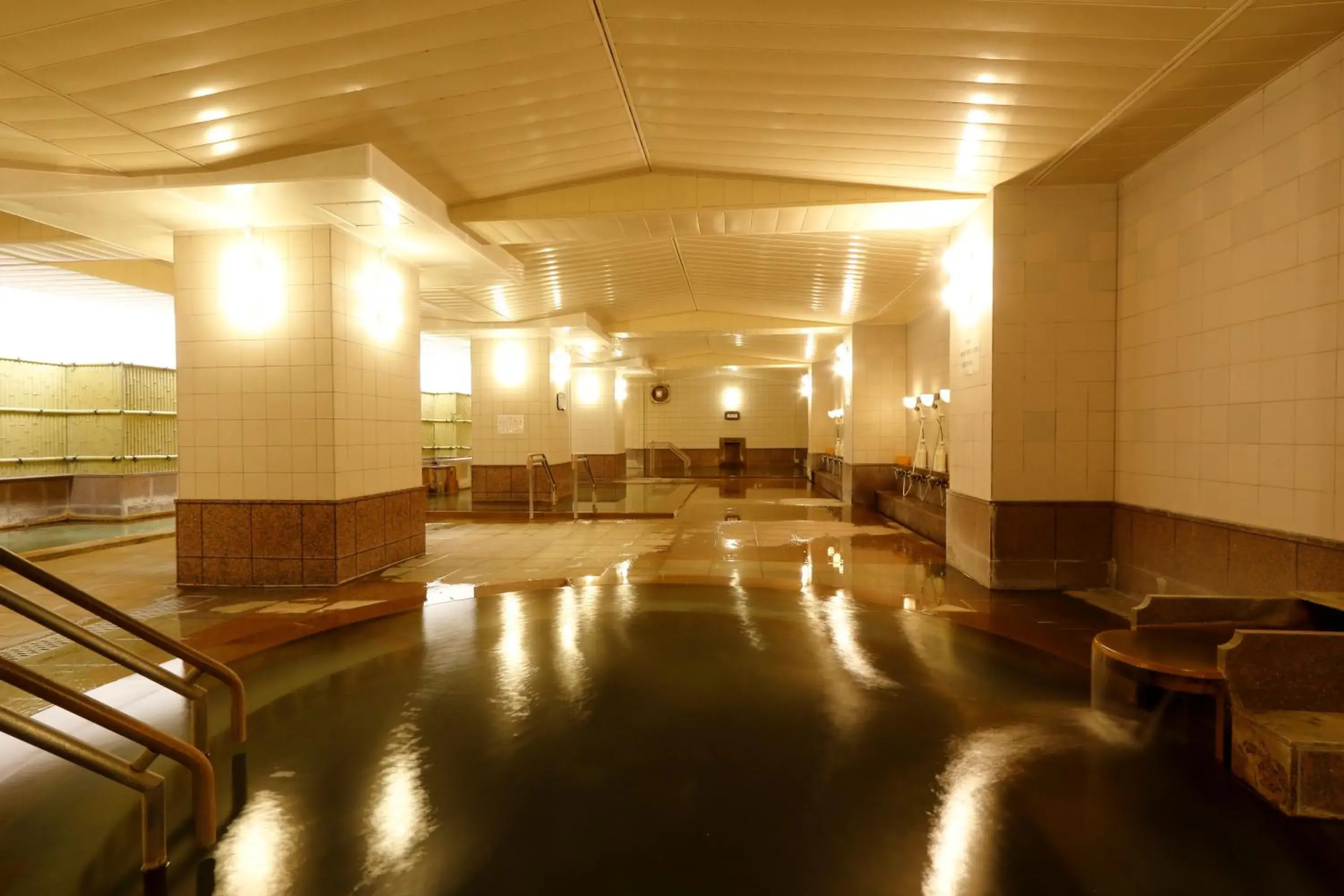 Hot Spring Bath in Sounkyo Kanko Hotel