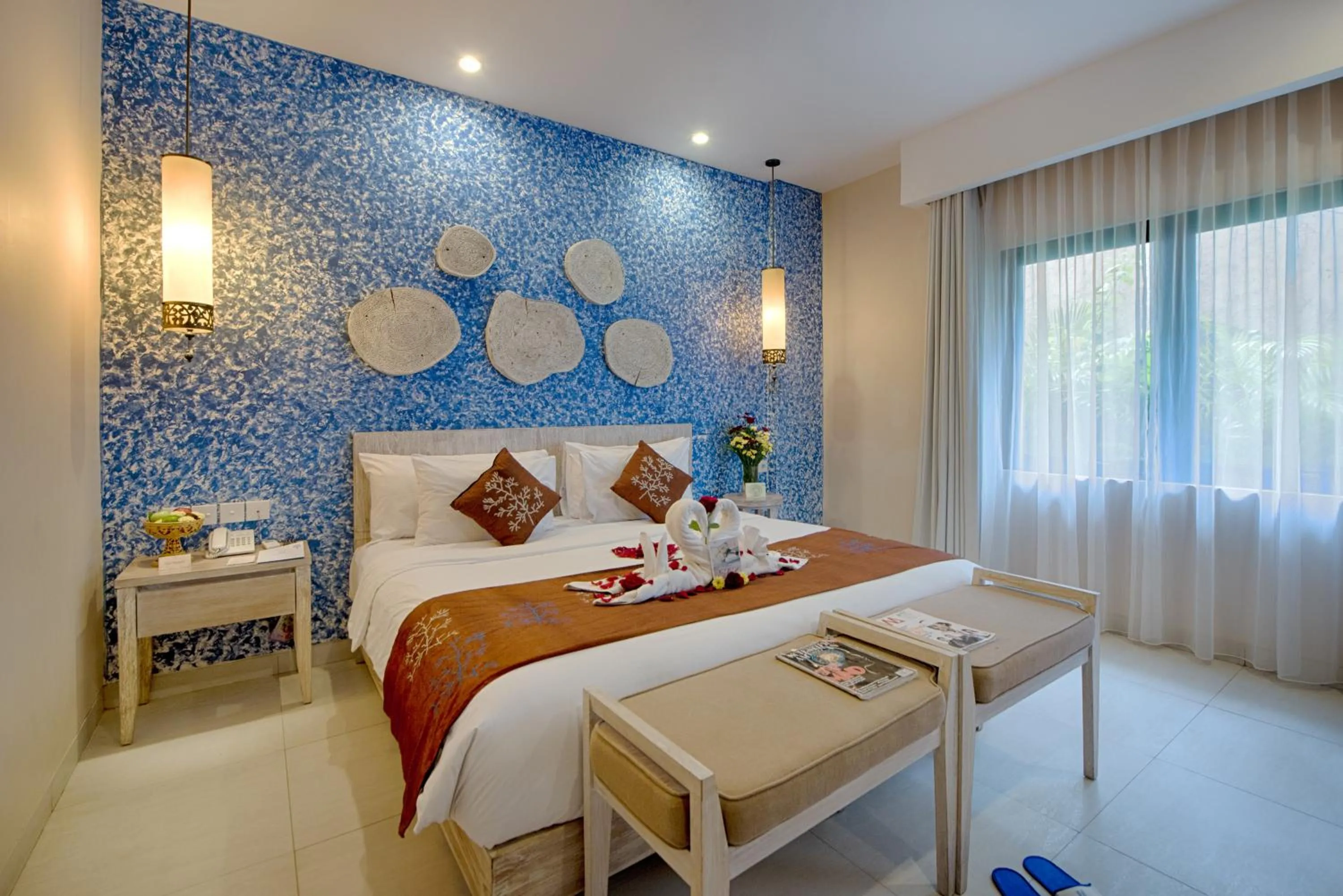 Bed in Natya Hotel Gili Trawangan
