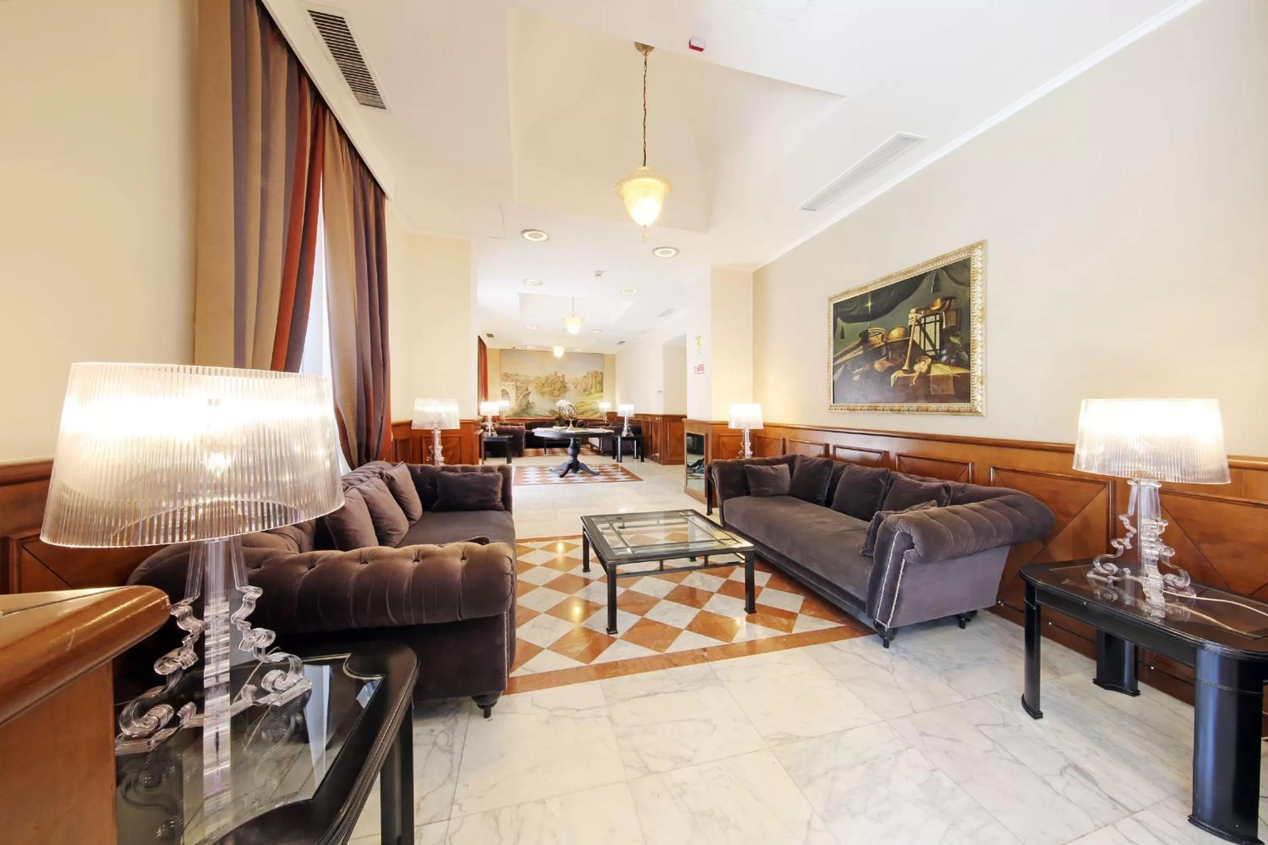 Lobby or reception in Hotel Traiano