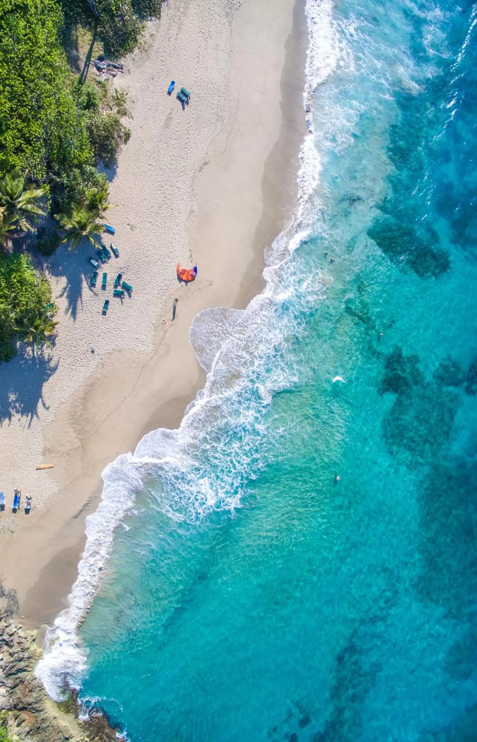 Beach, Bird's-eye View in Cabarete Maravilla Eco Lodge Boutique Beach Surf & Kite