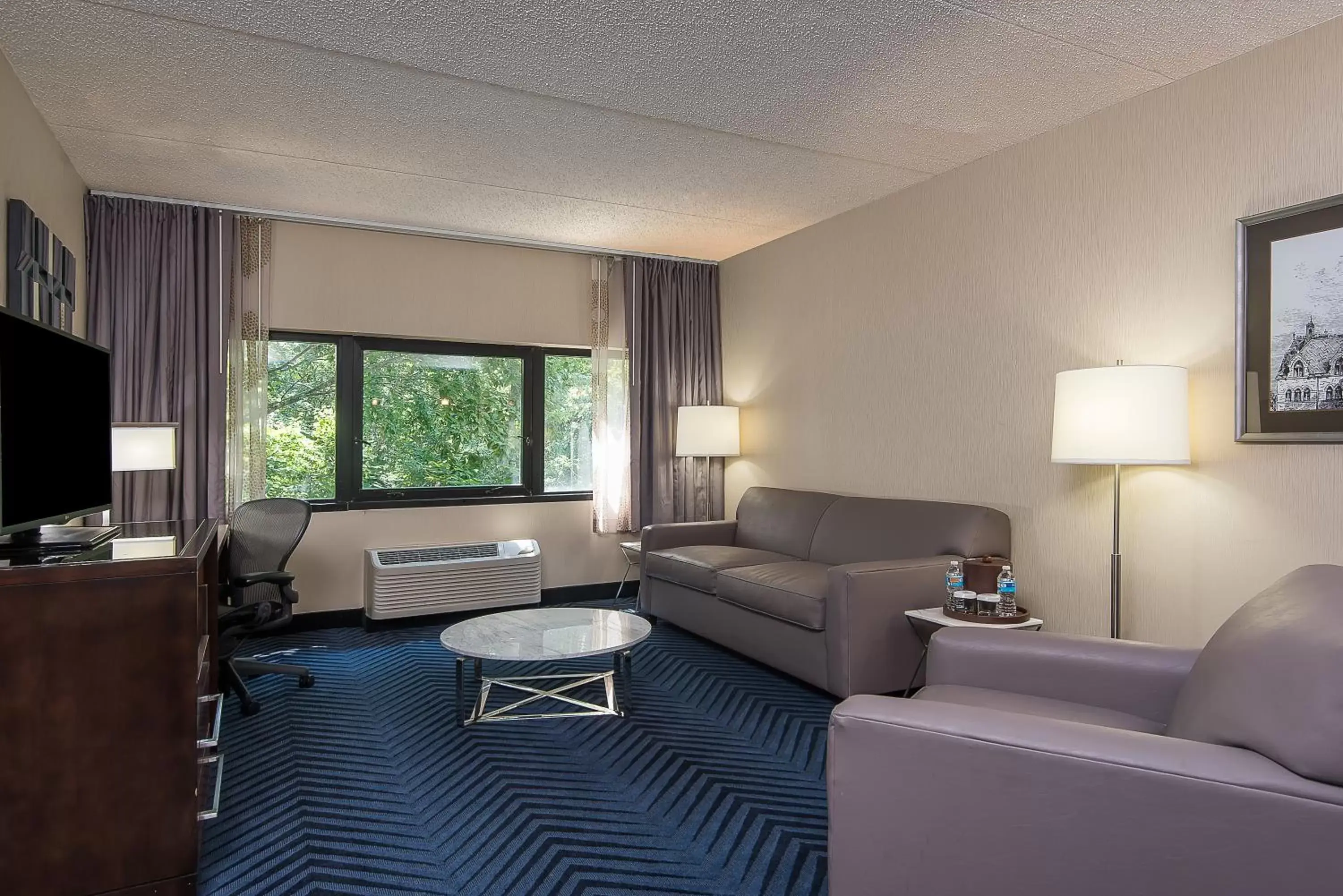 Bedroom, Lounge/Bar in Crowne Plaza Princeton, an IHG Hotel