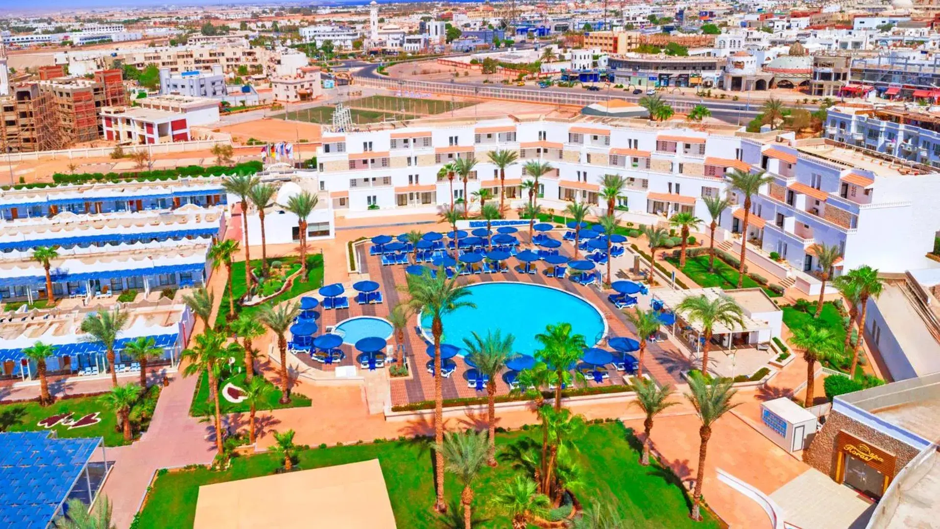 Bird's eye view in Albatros Sharm Resort - By Pickalbatros Bird's eye view in Albatros Sharm Resort - By Pickalbatros