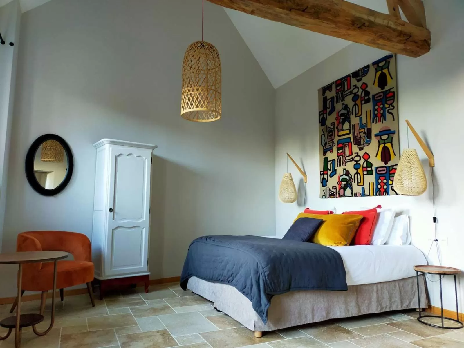 Bedroom, Bed in Une escale en Berry