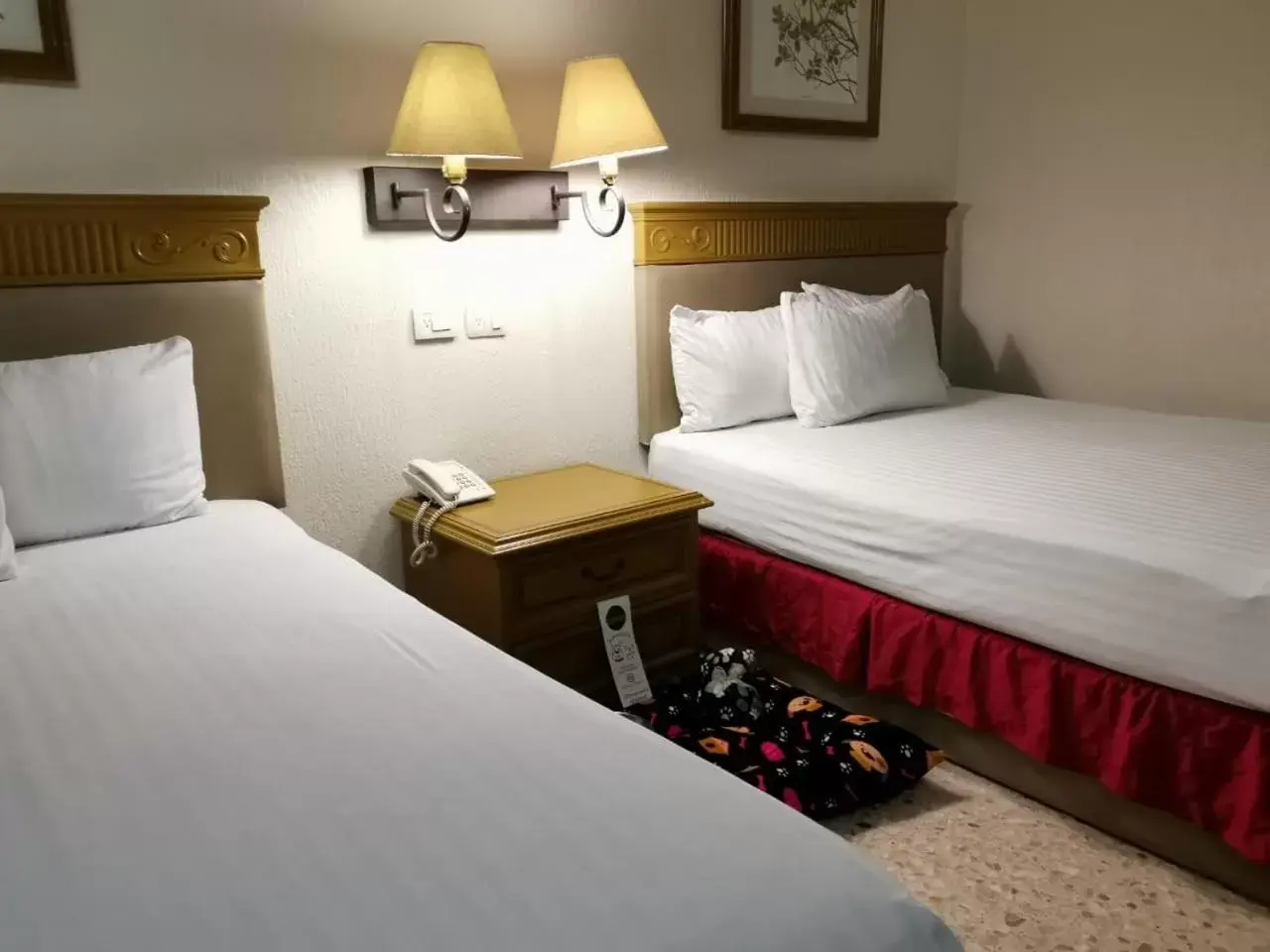 Bed in Hotel Olmeca Plaza