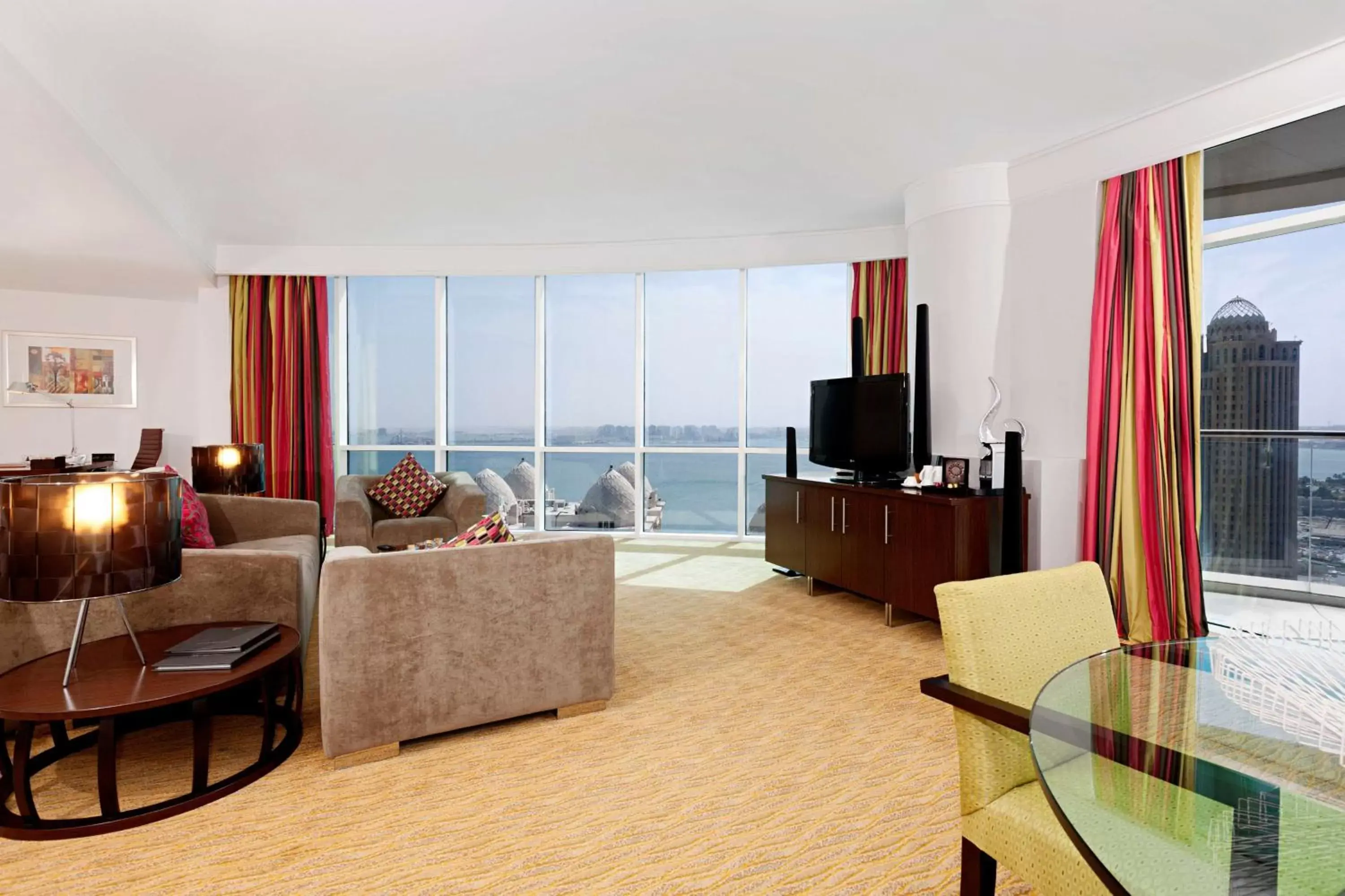Living room, TV/Entertainment Center in Hilton Doha
