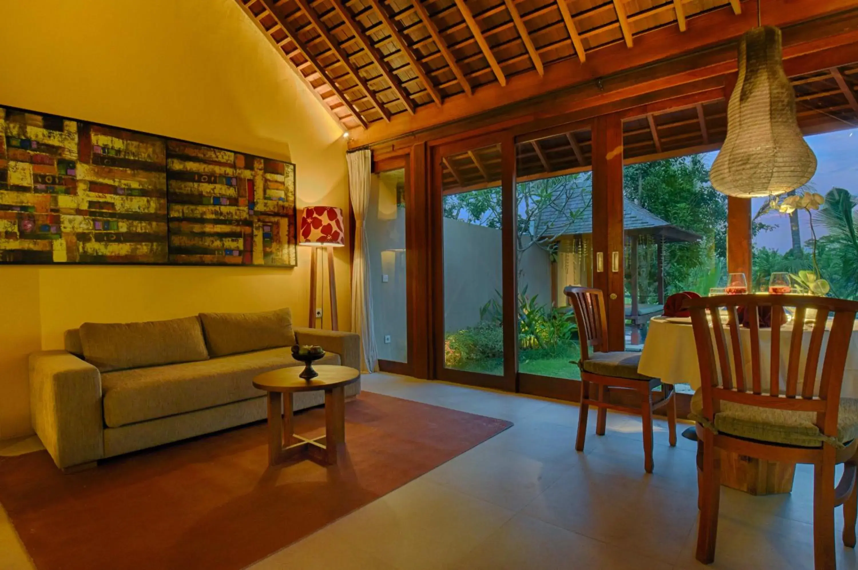 Living room, Seating Area in Samkhya Villa Ubud