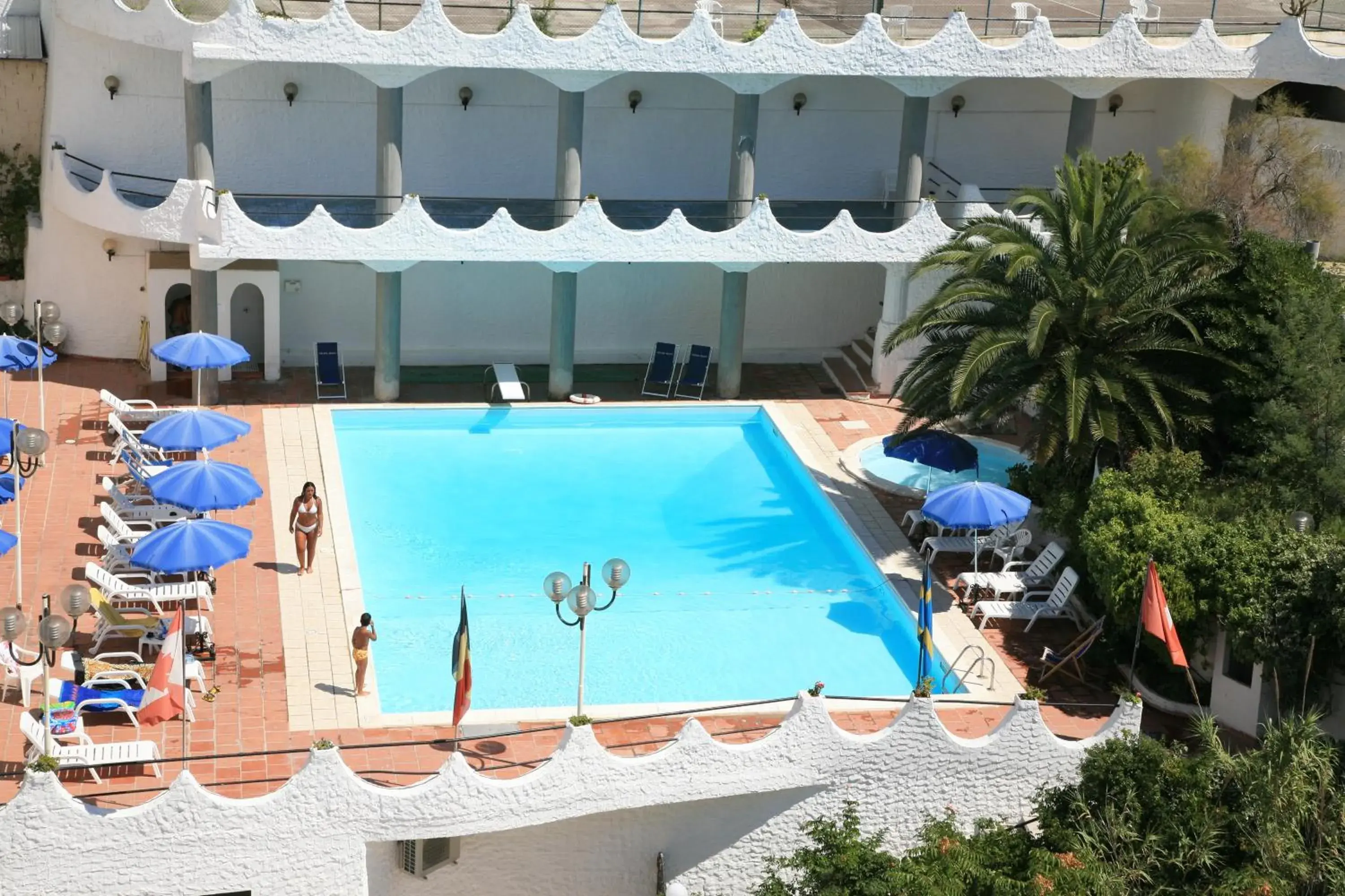 Swimming pool, Pool View in Hotel Falcone