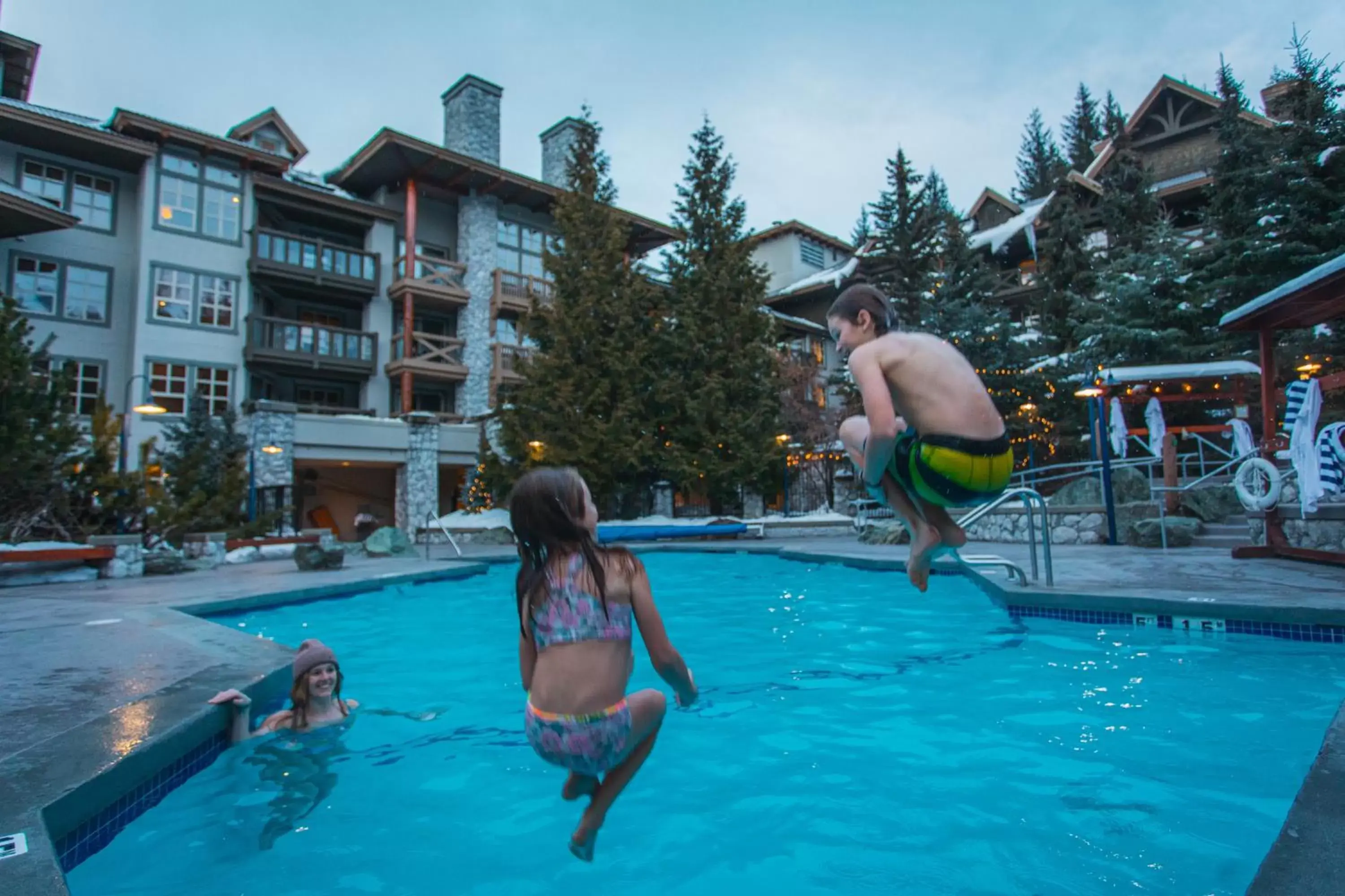 Swimming Pool in Blackcomb Springs Suites by CLIQUE