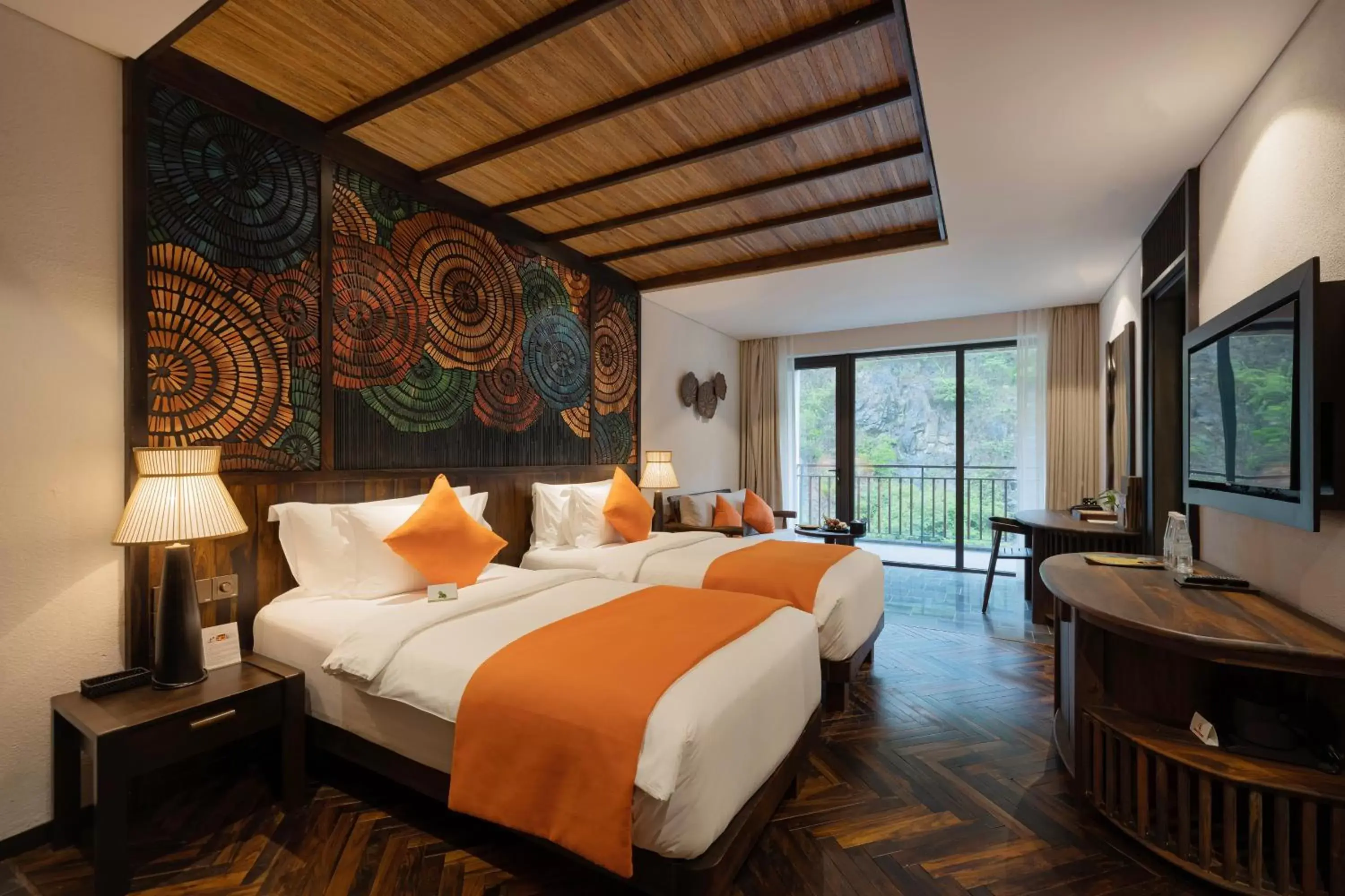 Bed in Amiana Resort Nha Trang