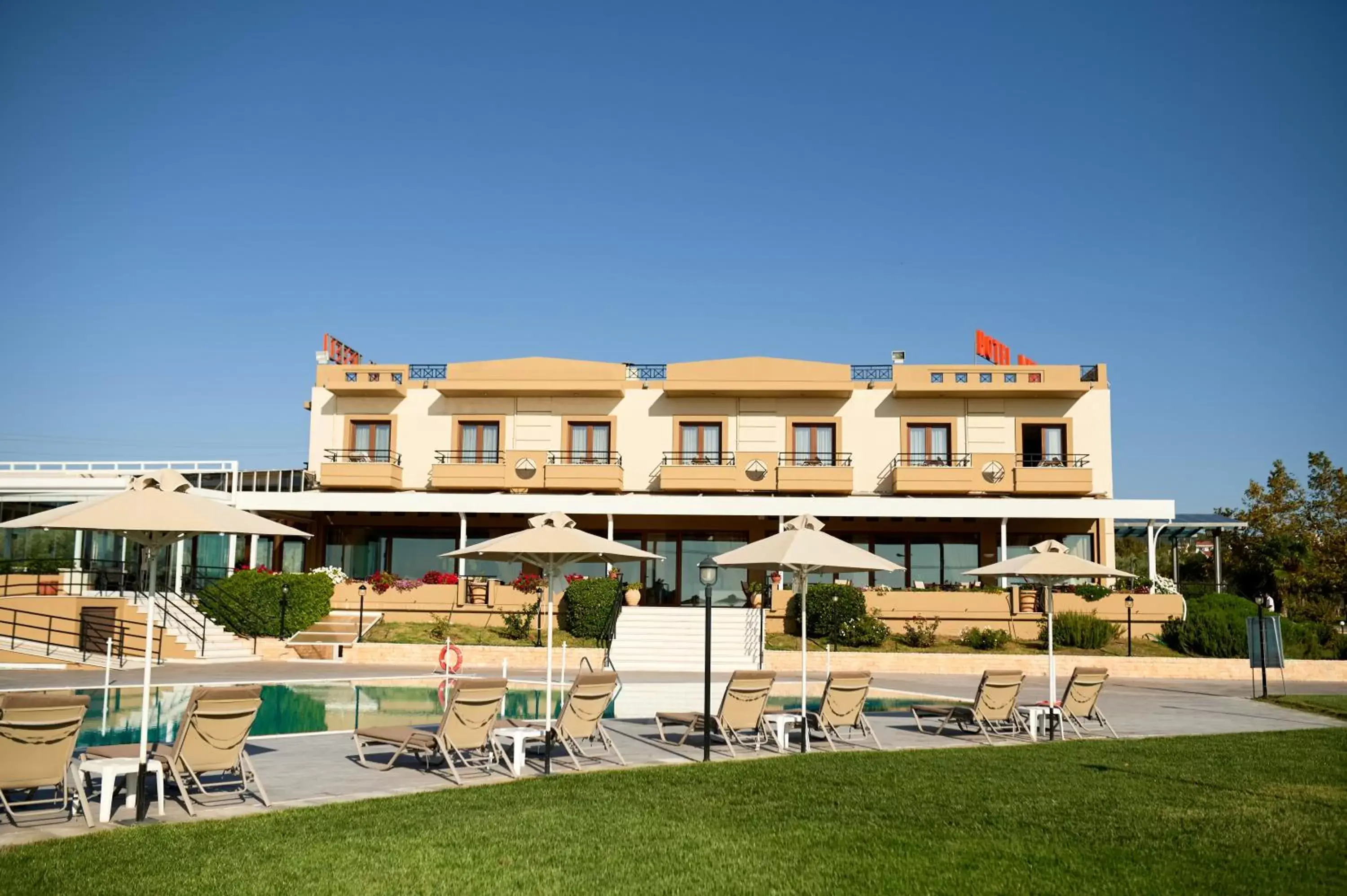 Pool view, Property Building in Nefeli Hotel