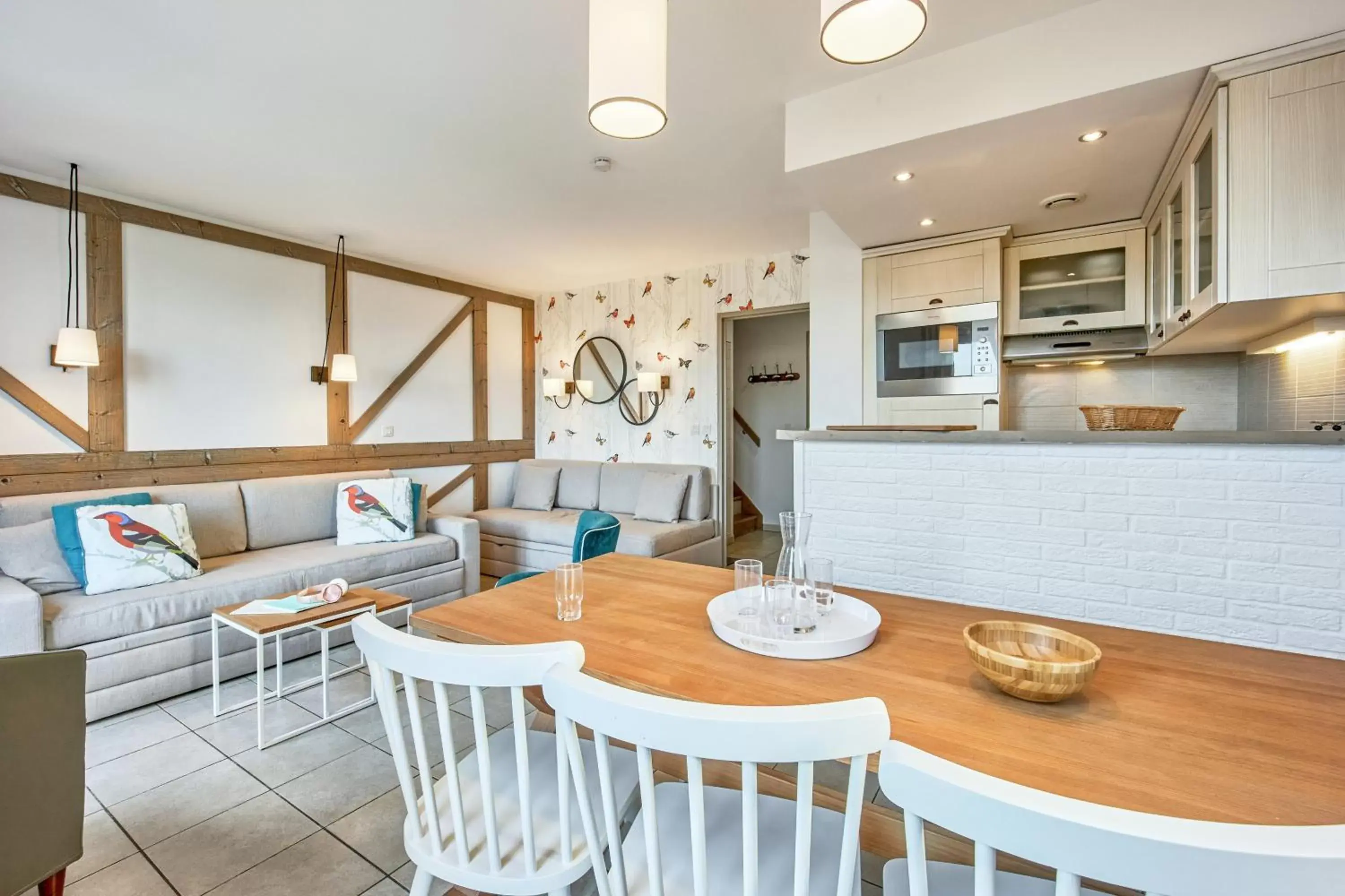 Kitchen or kitchenette in Pierre & Vacances Premium Residence & Spa Houlgate