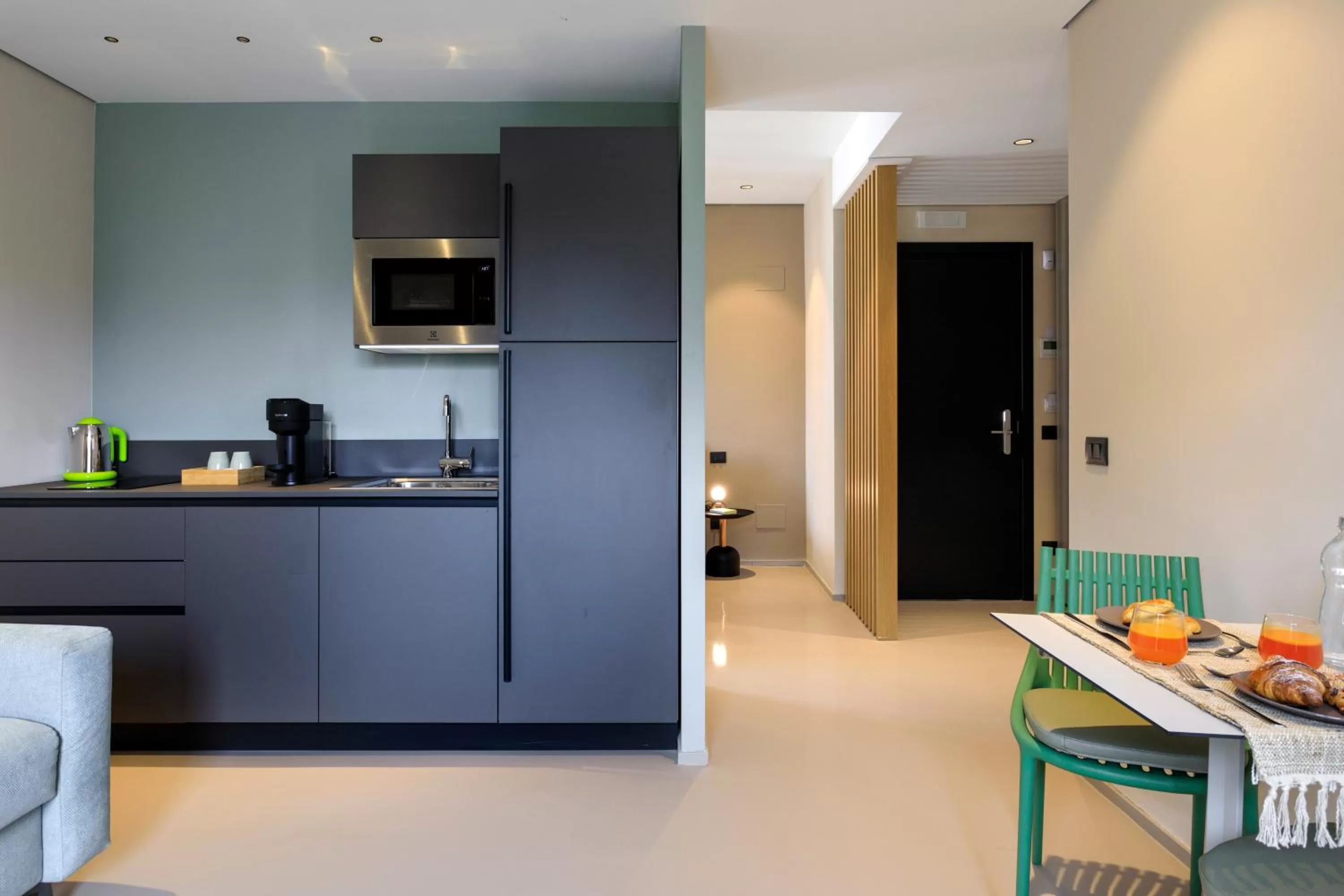 Kitchen or kitchenette in Ollen apartments