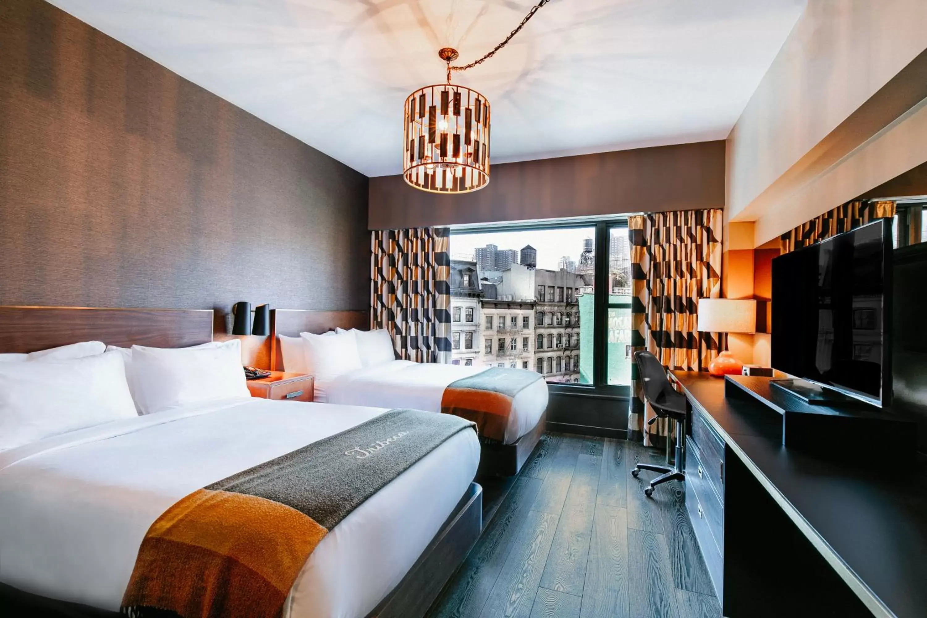 Bed in Roxy Hotel New York