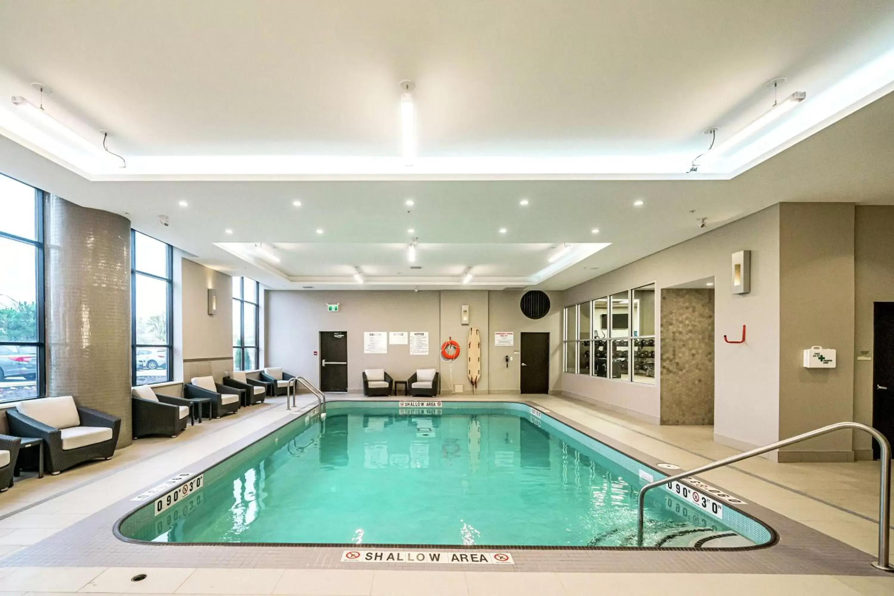 Pool view in DoubleTree by Hilton Kitchener Pool view in DoubleTree by Hilton Kitchener