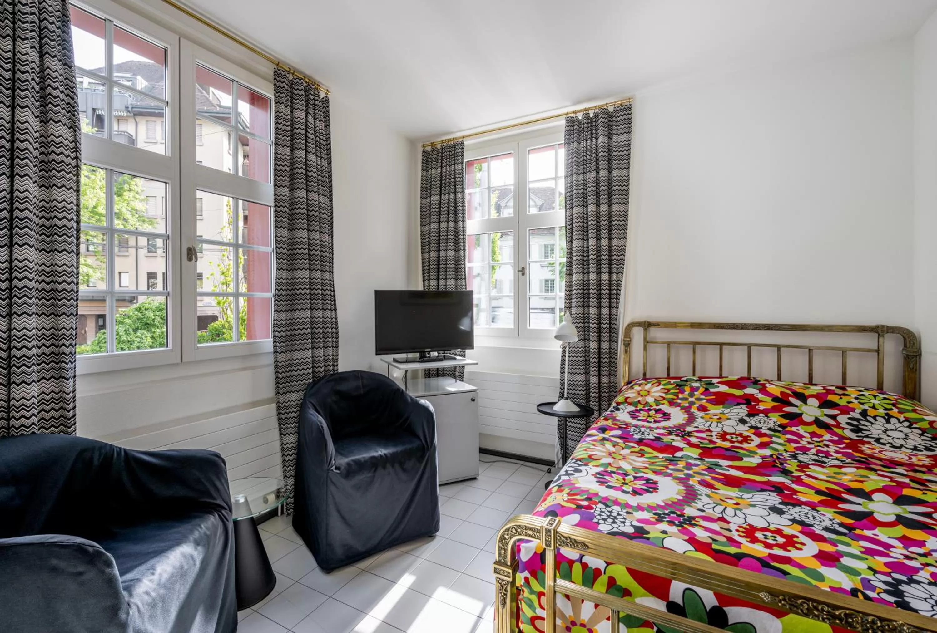 Bed in Hotel Hofgarten Luzern