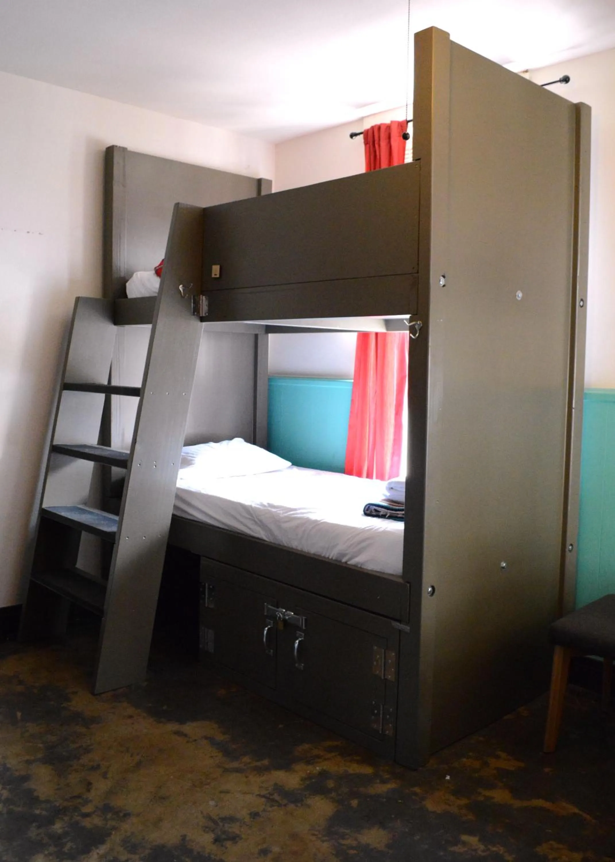 bunk bed, Bed in Firehouse Hostel