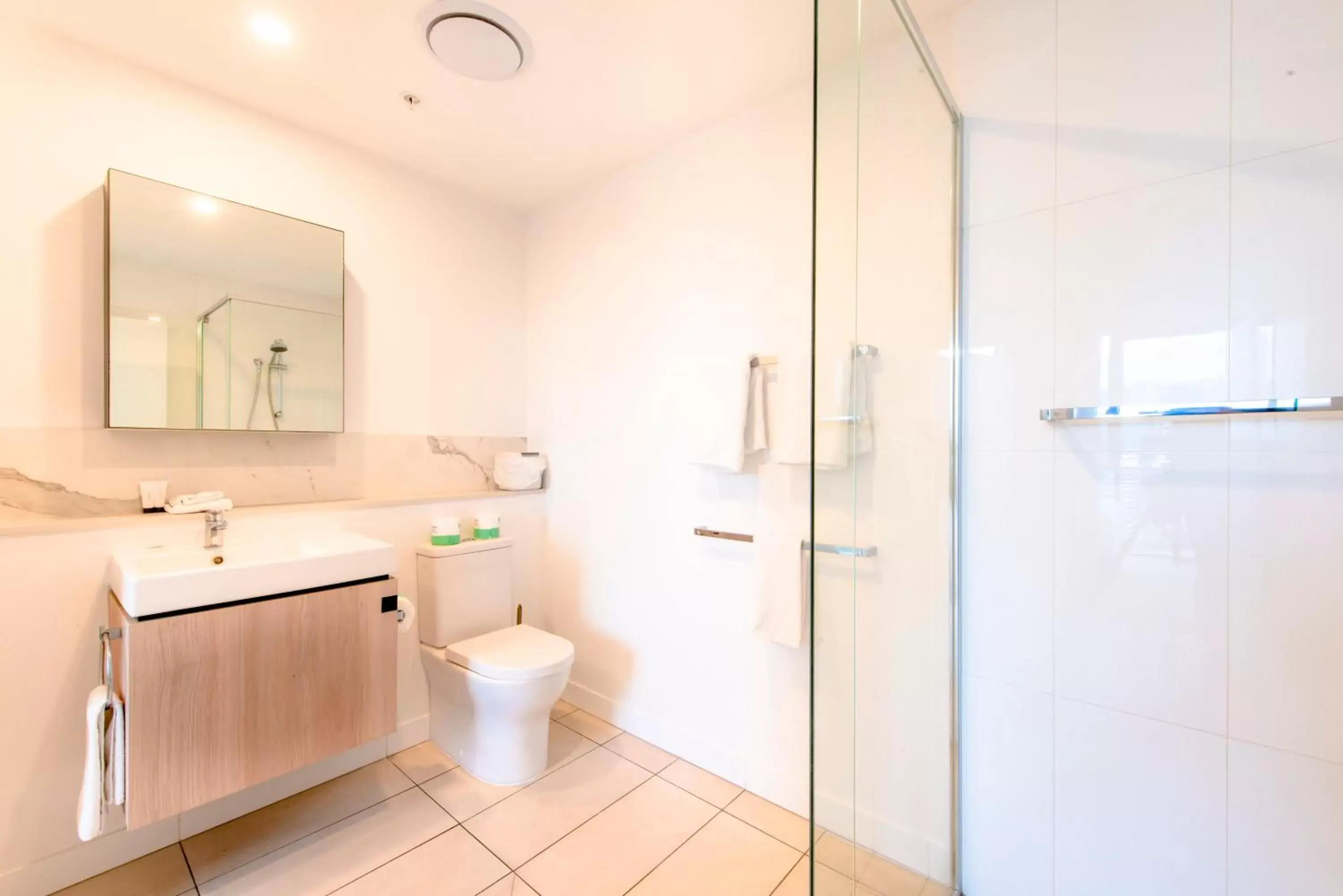 Shower, Bathroom in Hope Street Apartments by CLLIX