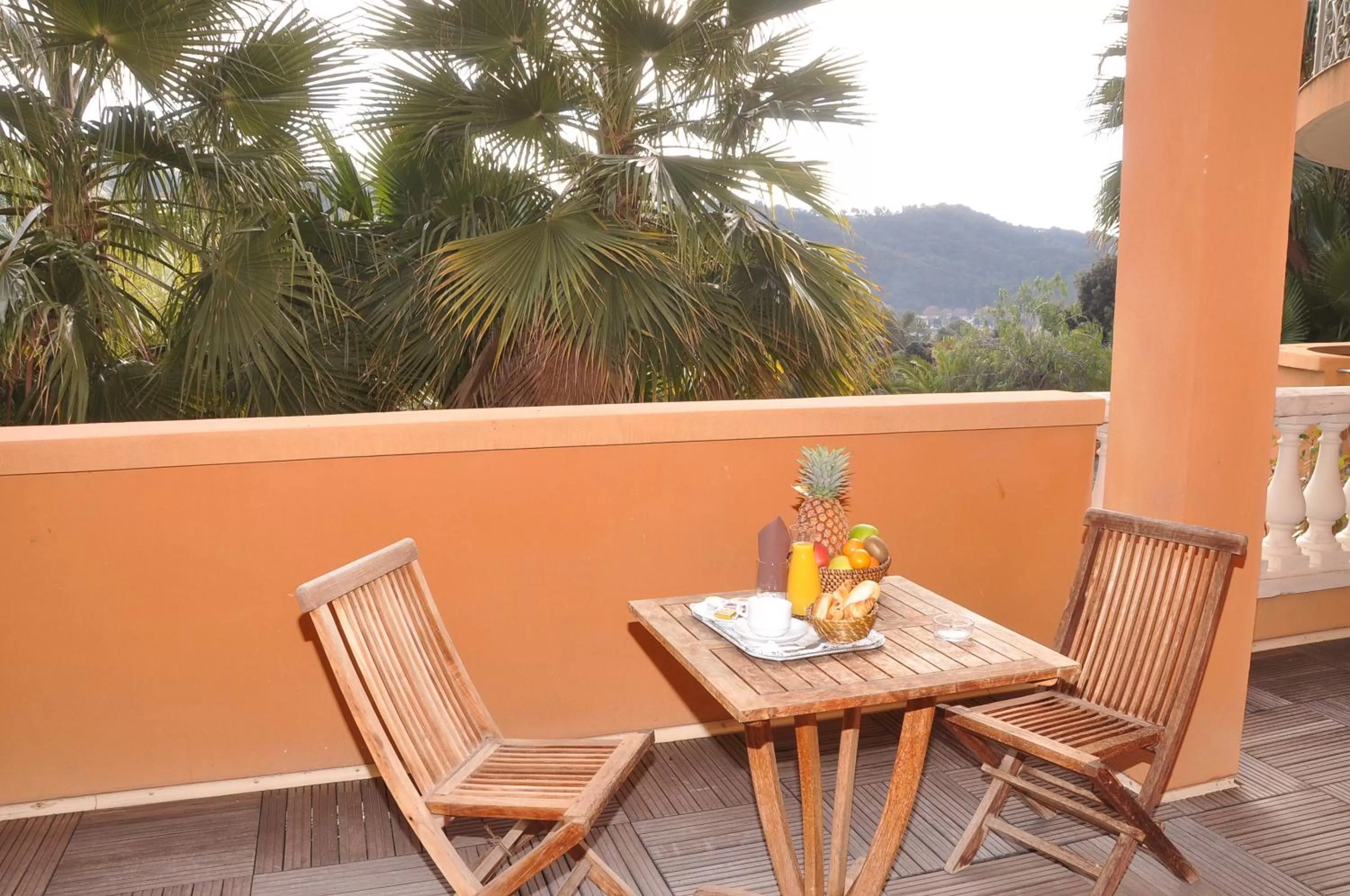 Balcony/Terrace in Appart Hotel Lou Castelet