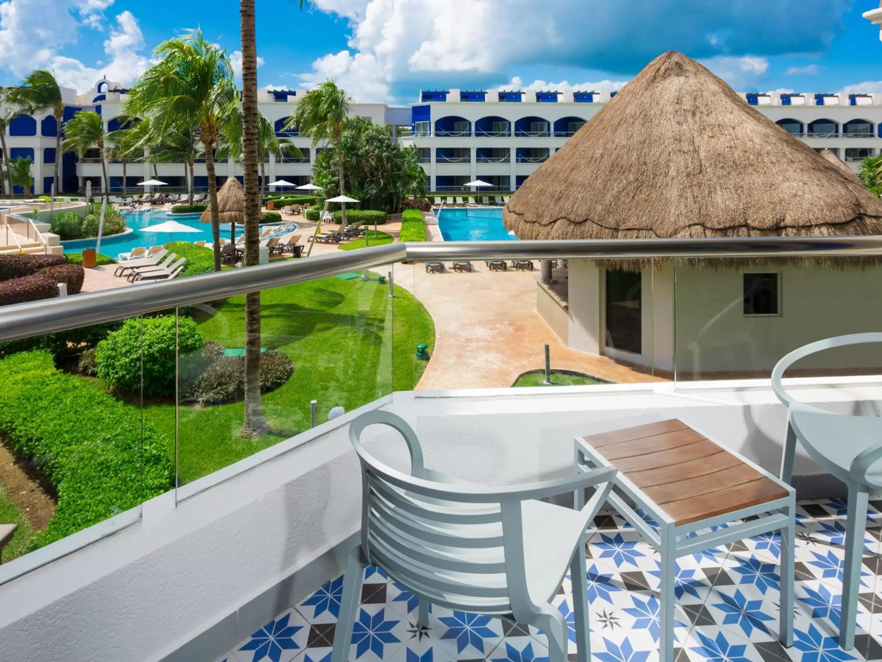 Balcony/Terrace, Pool View in Hard Rock Hotel Riviera Maya - Hacienda All Inclusive